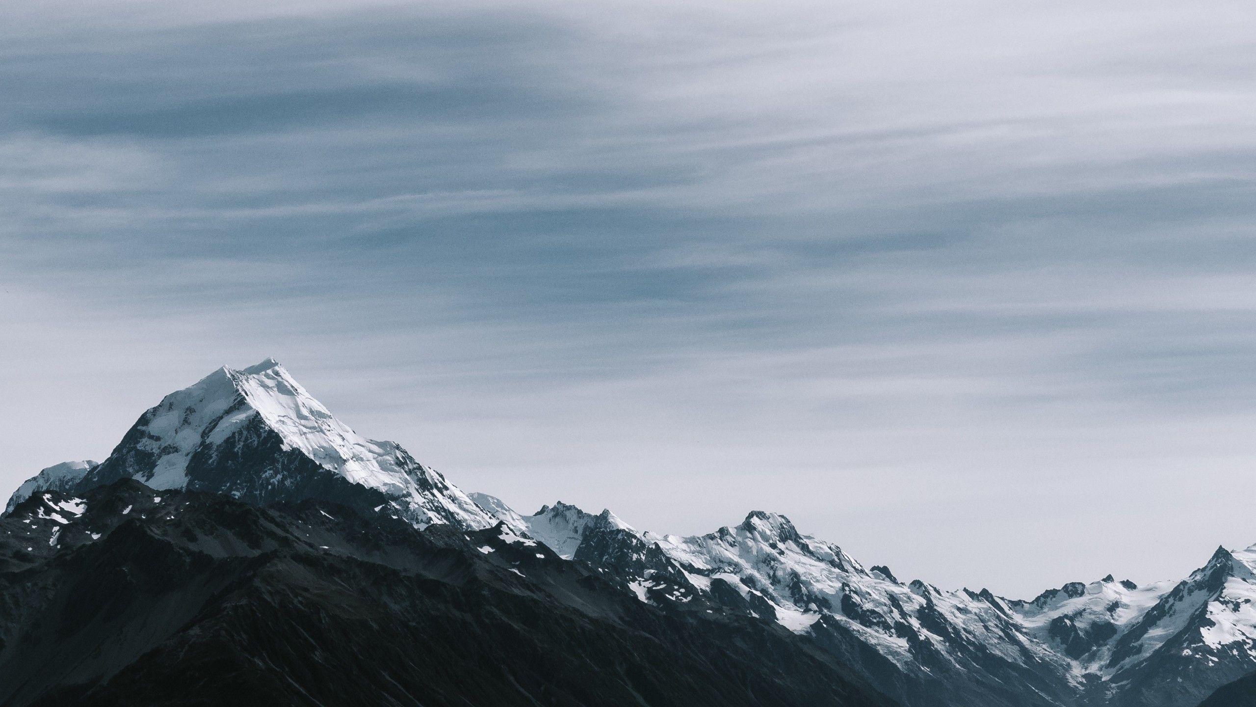 2560x1440 Snowy Rocky Mountains 1440P Resolution HD 4k Wallpaper