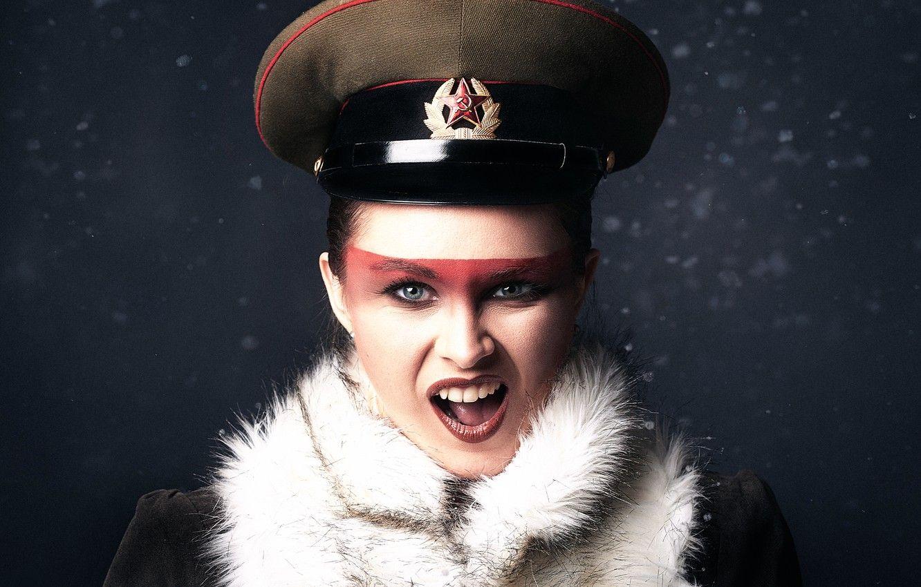 1332x850 Wallpaper girl, cap, Creek, makeup, Russian girl image