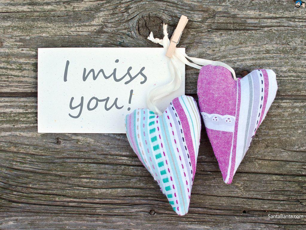 1024x768 Miss You Wallpaper