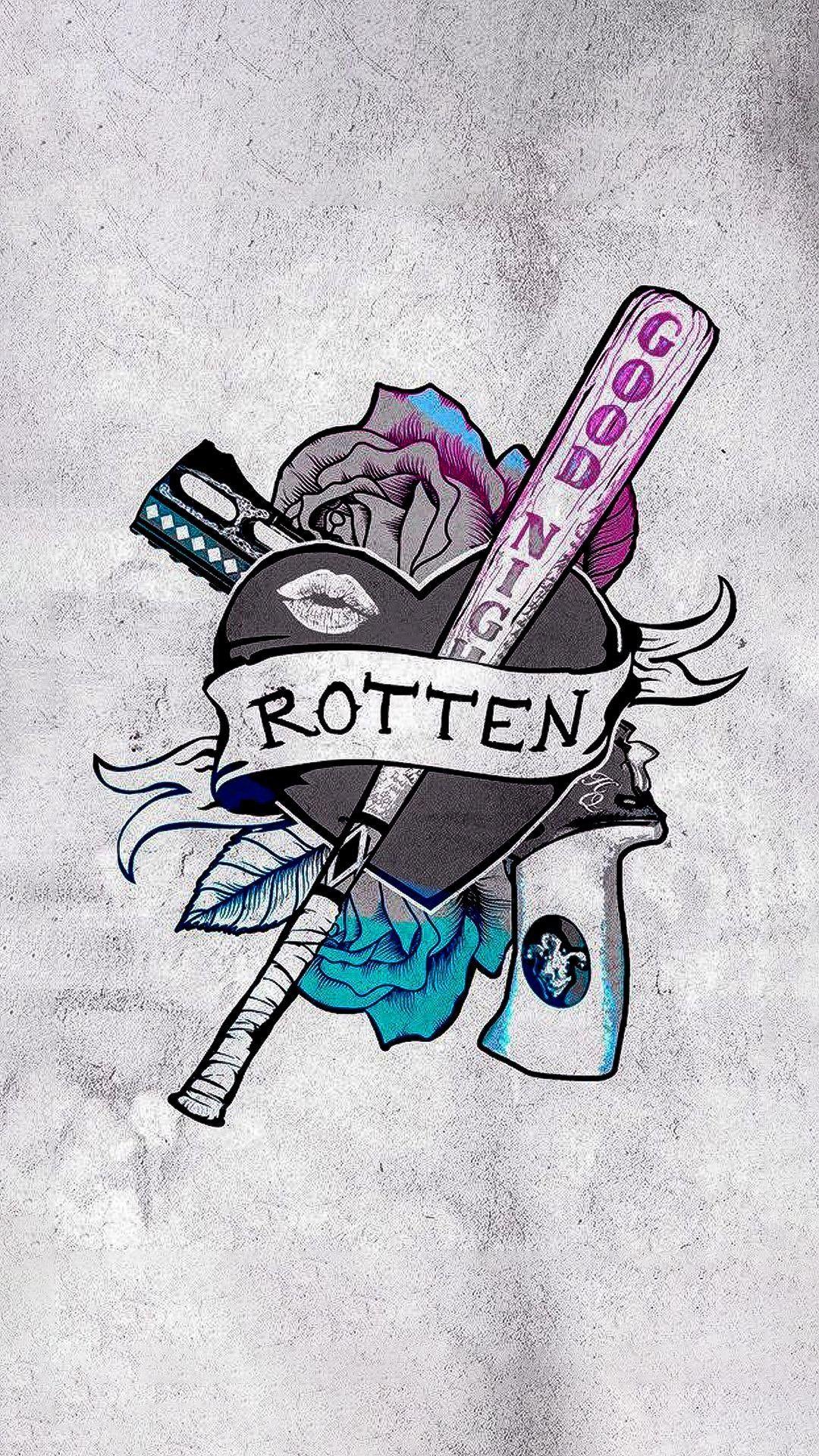 1080x1920 Harley Quinn Rotten [Custom Edit]. iPhone X Wallpaper X