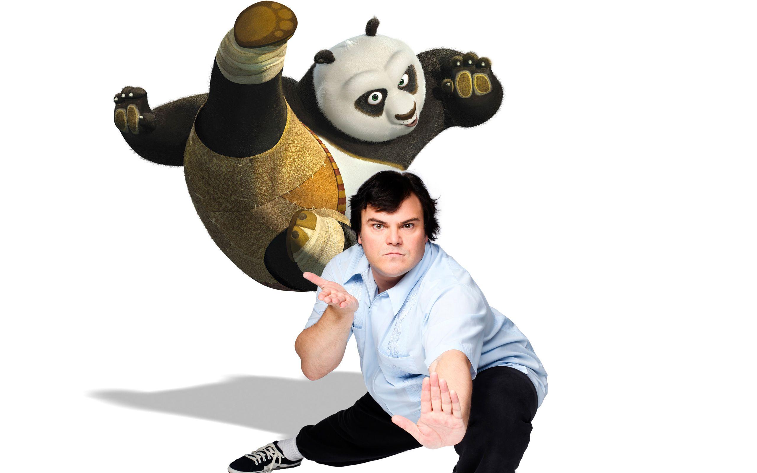 2560x1600 Jack Black as Panda Wallpaper