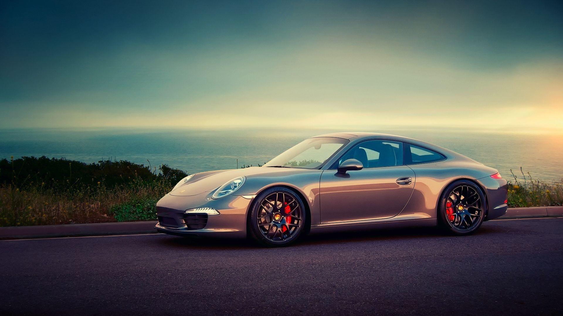 1920x1080 Download Wallpaper 1920x1080 porsche, beautiful, asphalt, sunset