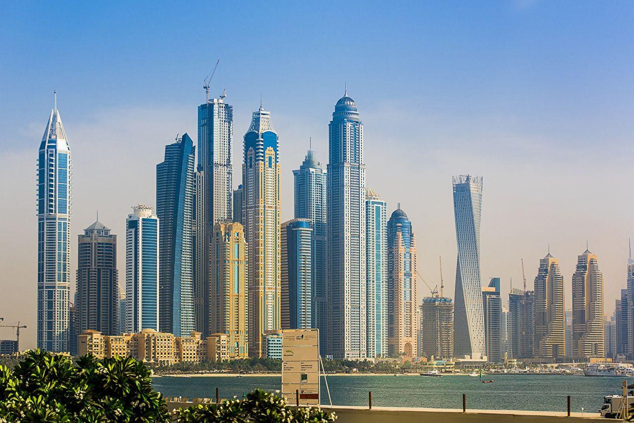 1280x854 Image Dubai Emirates UAE Marina sky skyscrapers skyline buildings