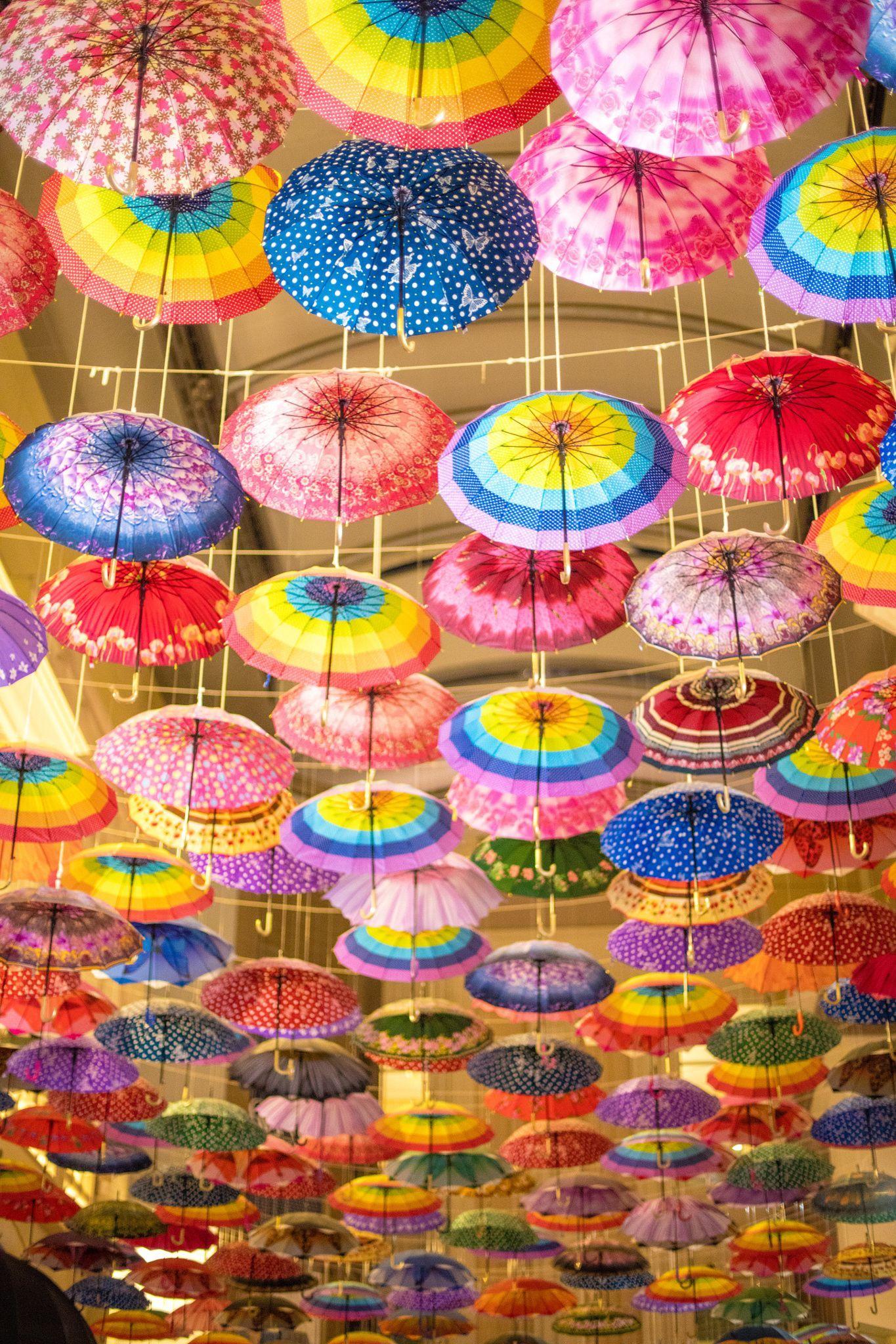 1365x2048 Colourful umbrellas in Dubai Mall - Colorful