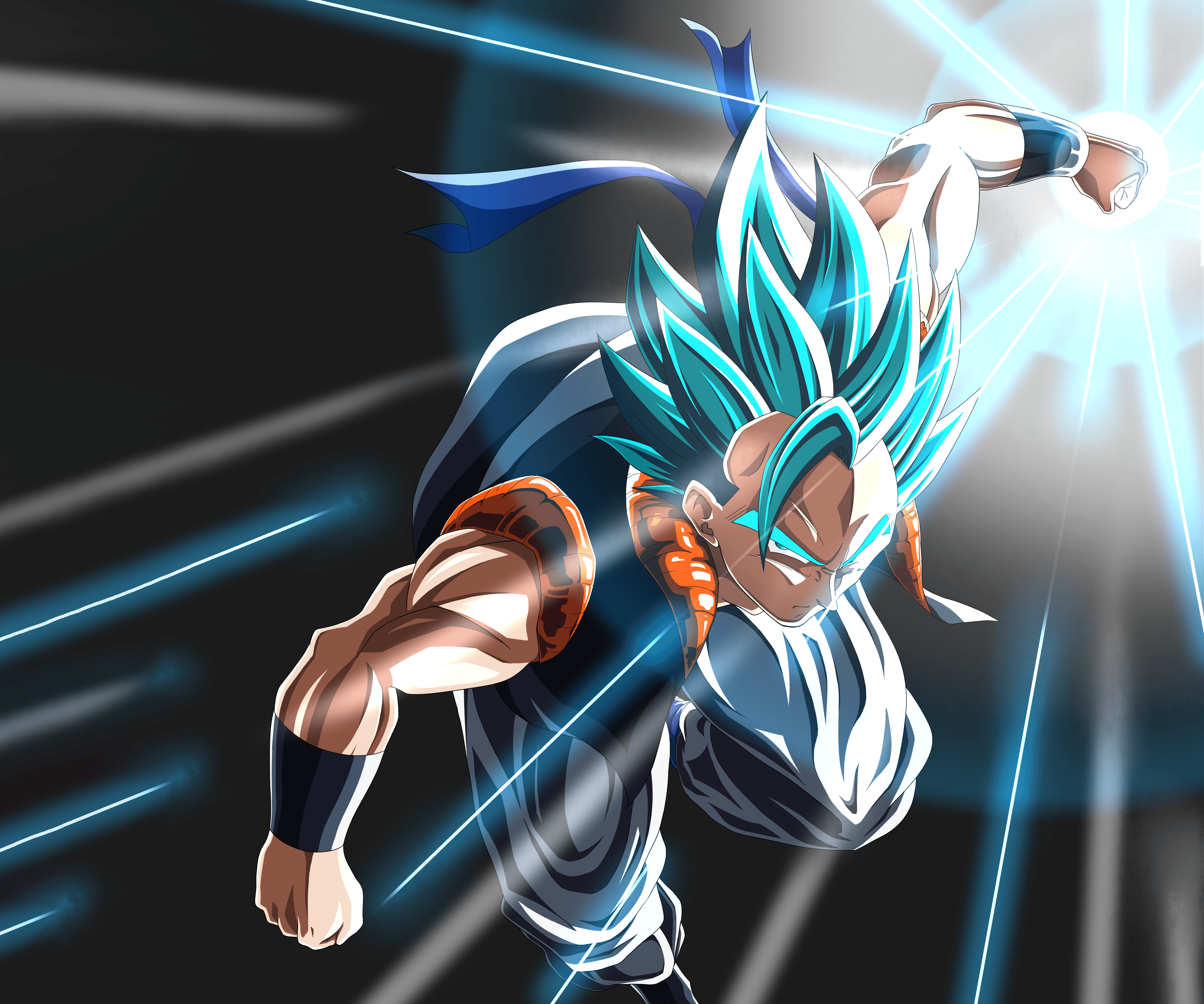 4798x4000 Gogeta SSJ Blue Wallpaper
