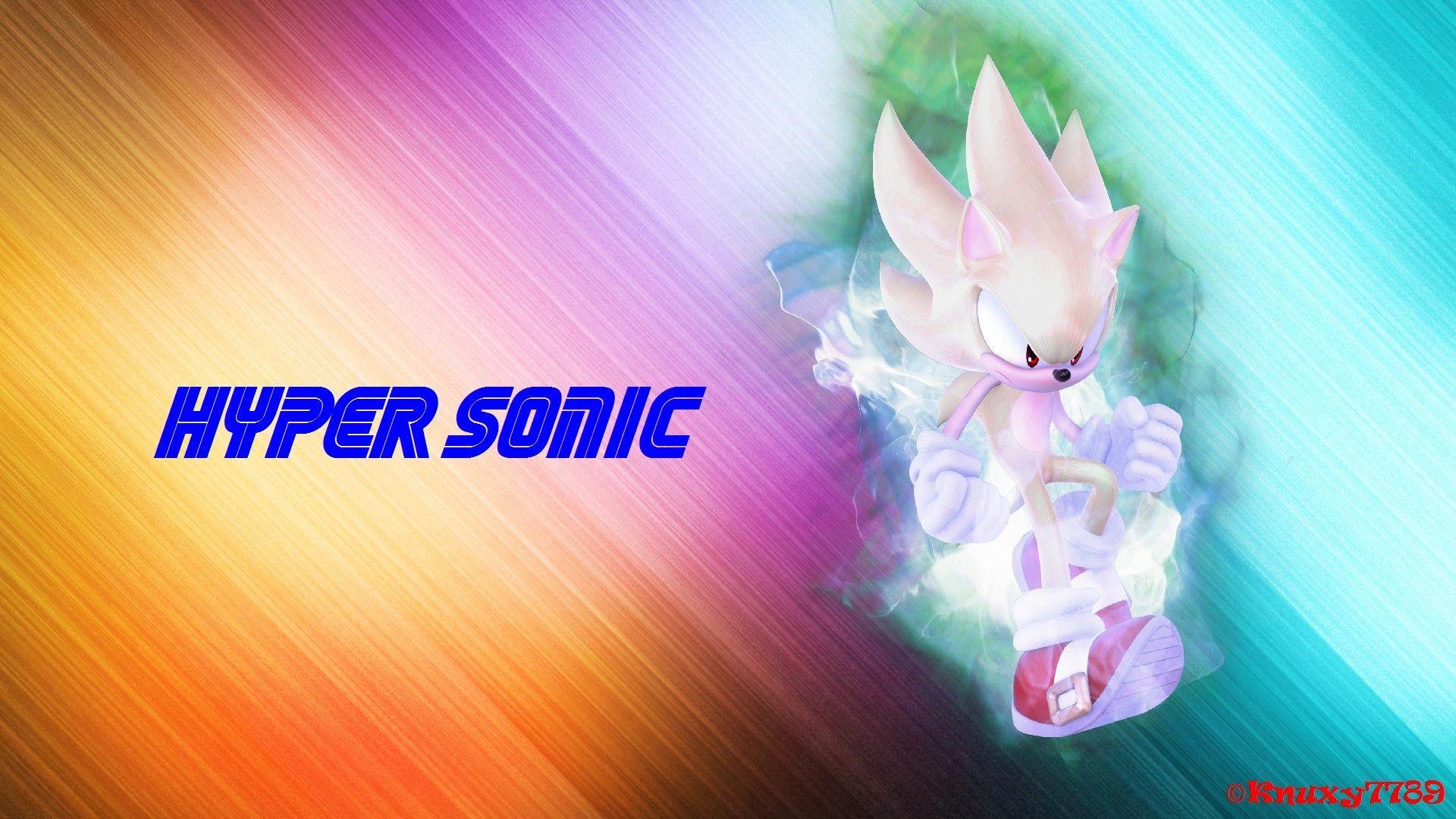 1920x1080 Hyper Sonic the Hedgehog Wallpaper
