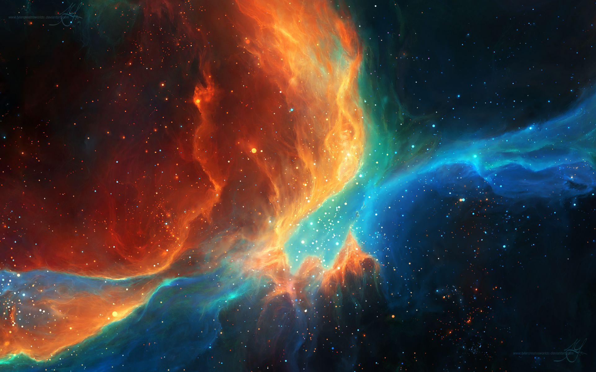 Orange Space Wallpapers - Top Free Orange Space Backgrounds