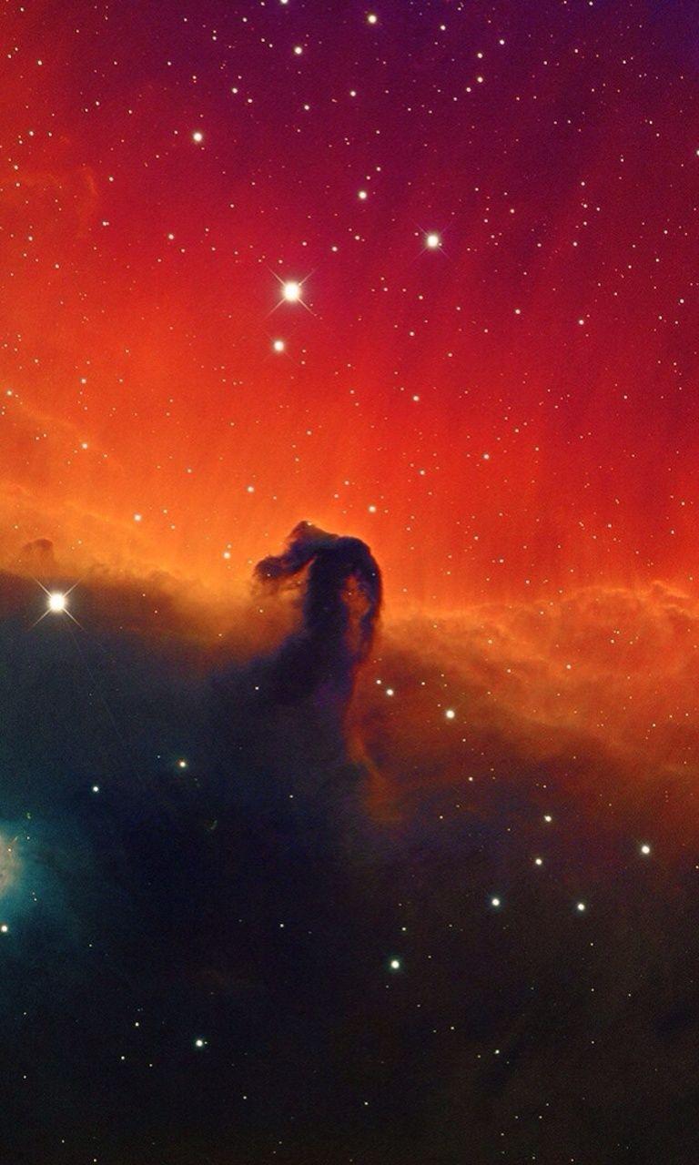768x1280 Free download Orange Space Wallpaper for HTC Windows Phone 8S