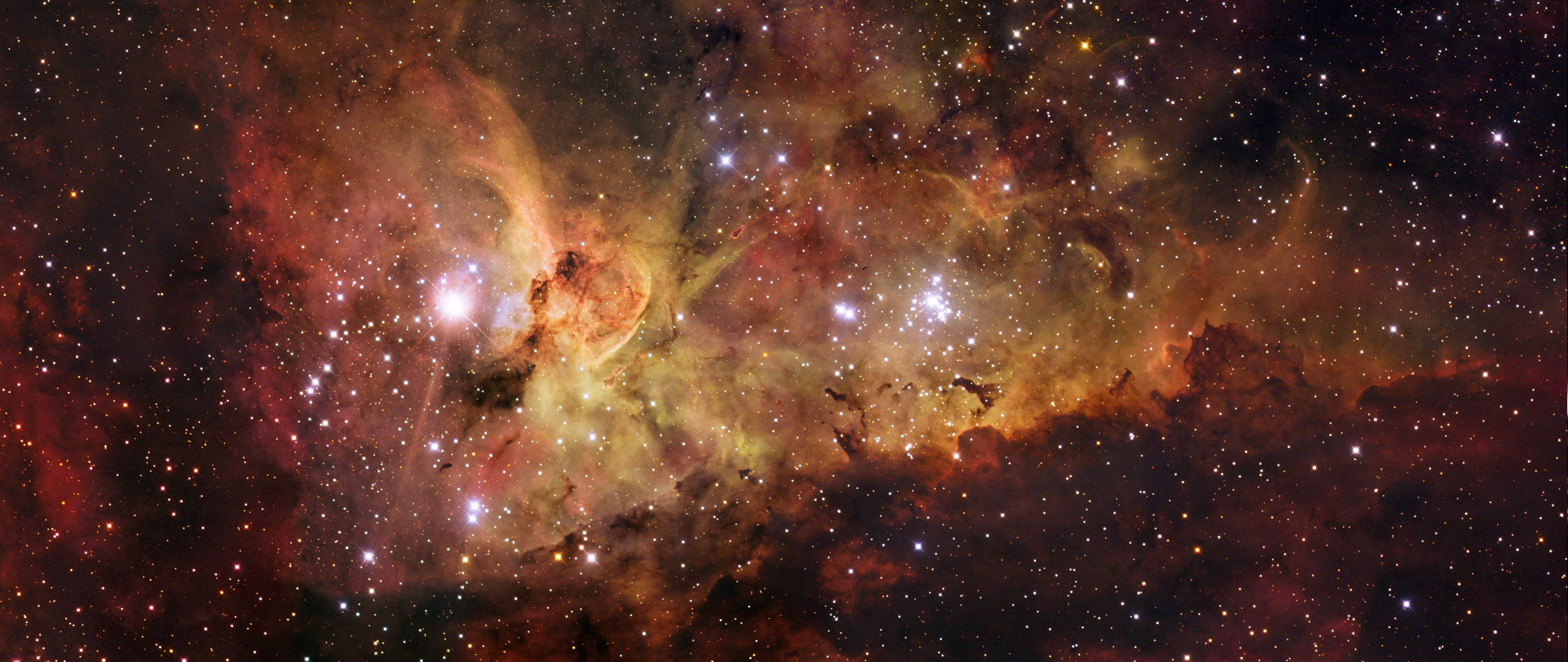 Яз киля. NGC 3372 туманность киля. Красивый космос.