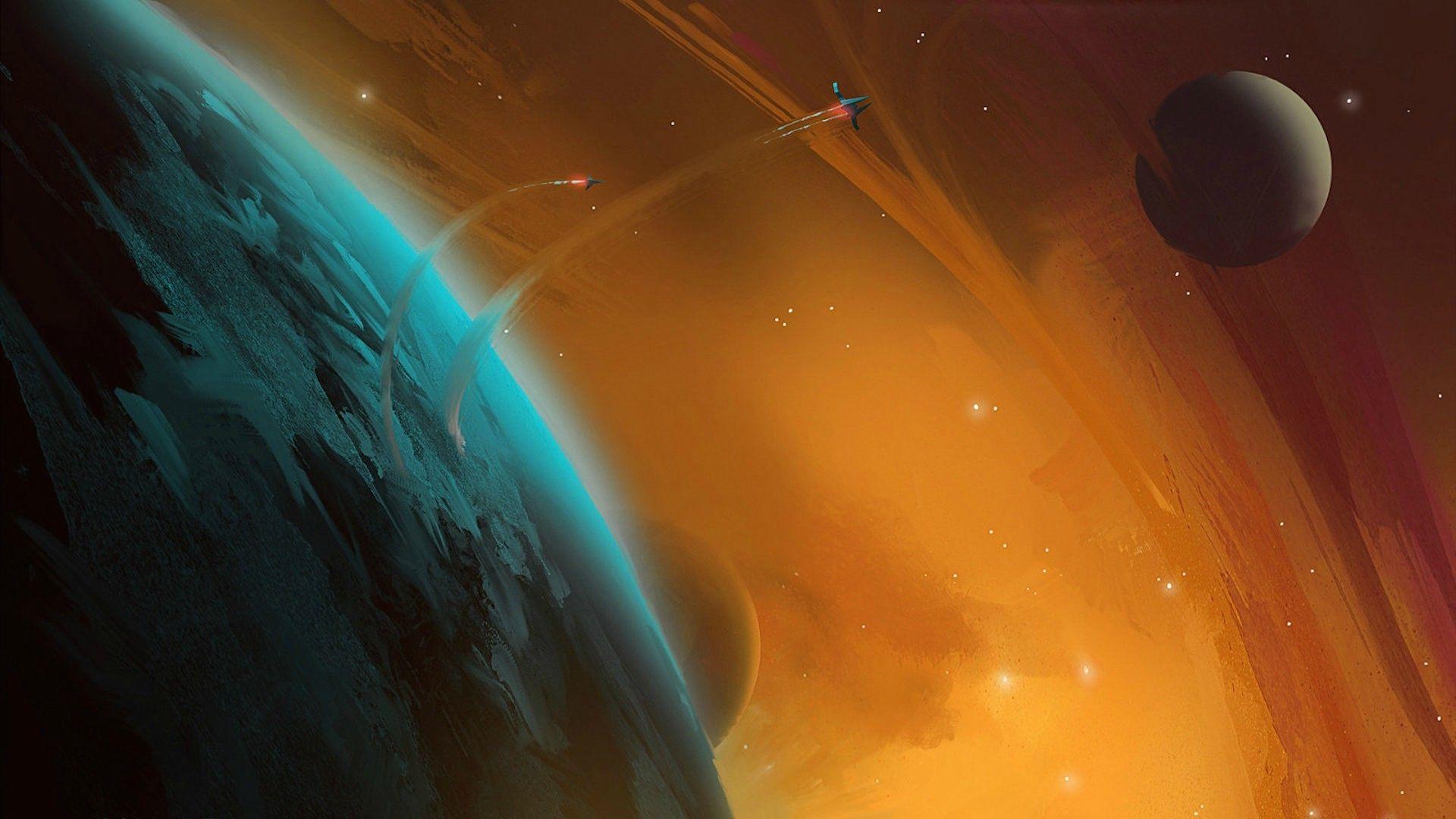 1920X1080 Orange Space Wallpapers Top Free 1920X1080 Orange Space Backgrounds WallpaperAccess