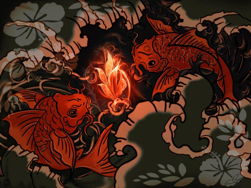 Japanese Koi Fish Art Wallpapers - Top Free Japanese Koi Fish Art