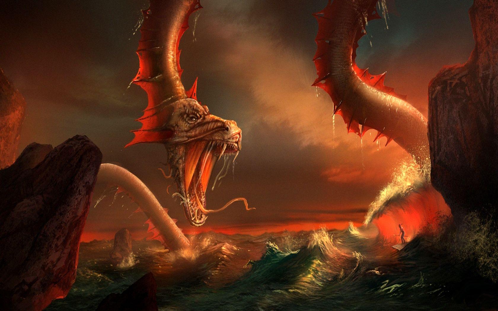 Ocean Dragon Wallpapers - Top Free Ocean Dragon Backgrounds