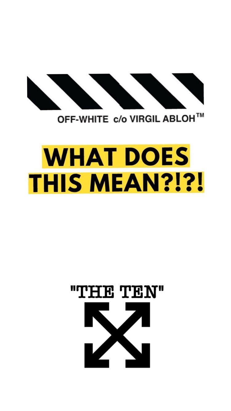750x1334 The Ten Off White Wallpaper. Hypebeast Wallpaper, Hype Wallpaper