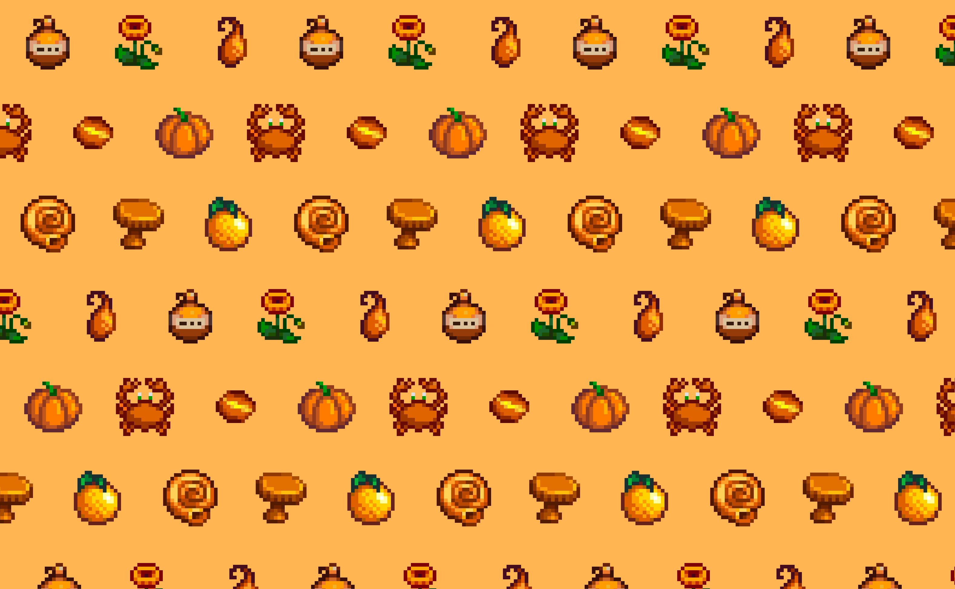 3156x1948 Stardew Valley orange theme wallpaper fanart