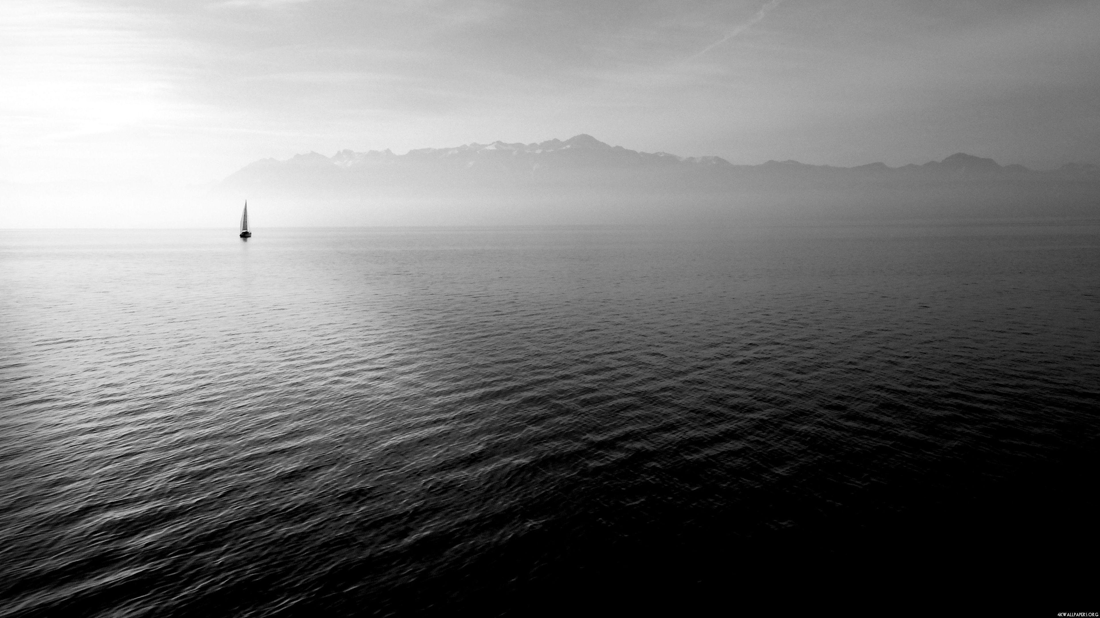 Black and White Ocean Wallpapers - Top Free Black and White Ocean