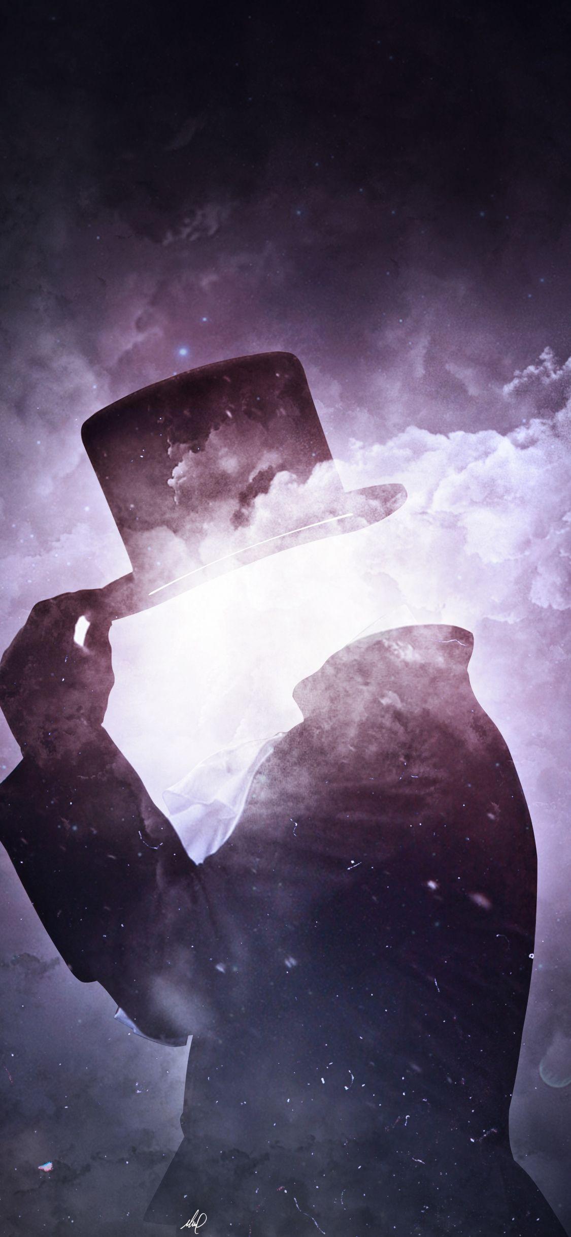 1125x2436 Download 1125x2436 wallpaper fantasy, hollow man, surreal, smoke