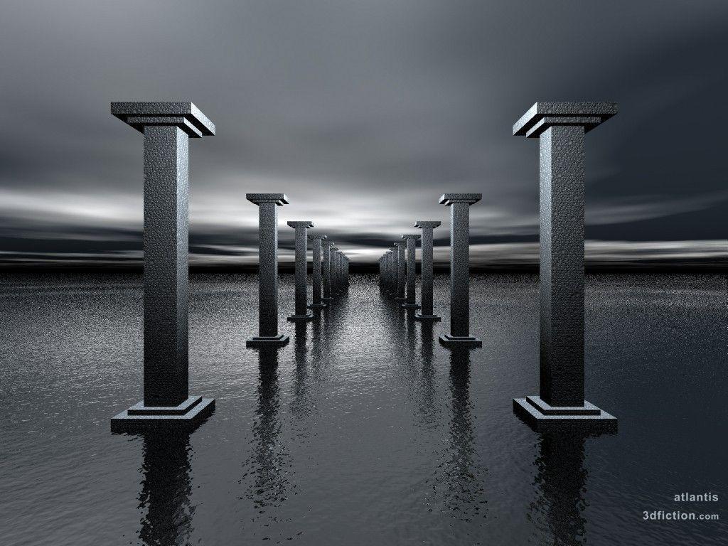 1024x768 atlantis. Digital Art. Contemporary Artwork Surrealism picture