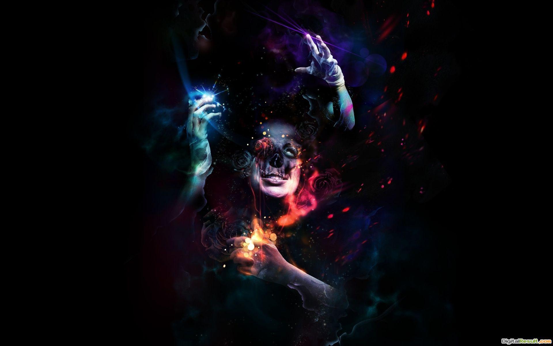 1920x1200 dark horror gothic face magic surreal psychedelic wallpaper