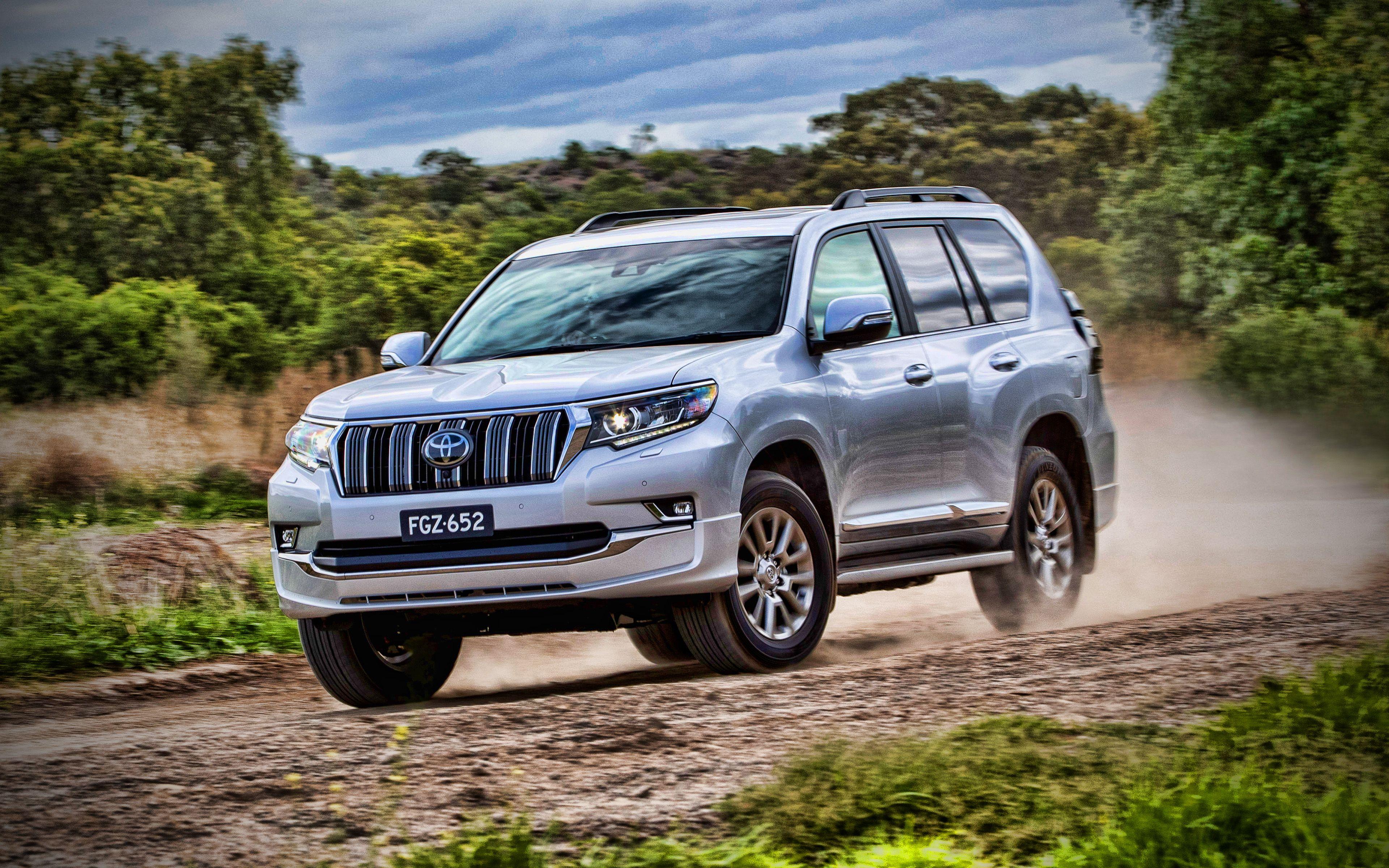 3840x2400 Download wallpaper Toyota Land Cruiser Prado 4k, offroad