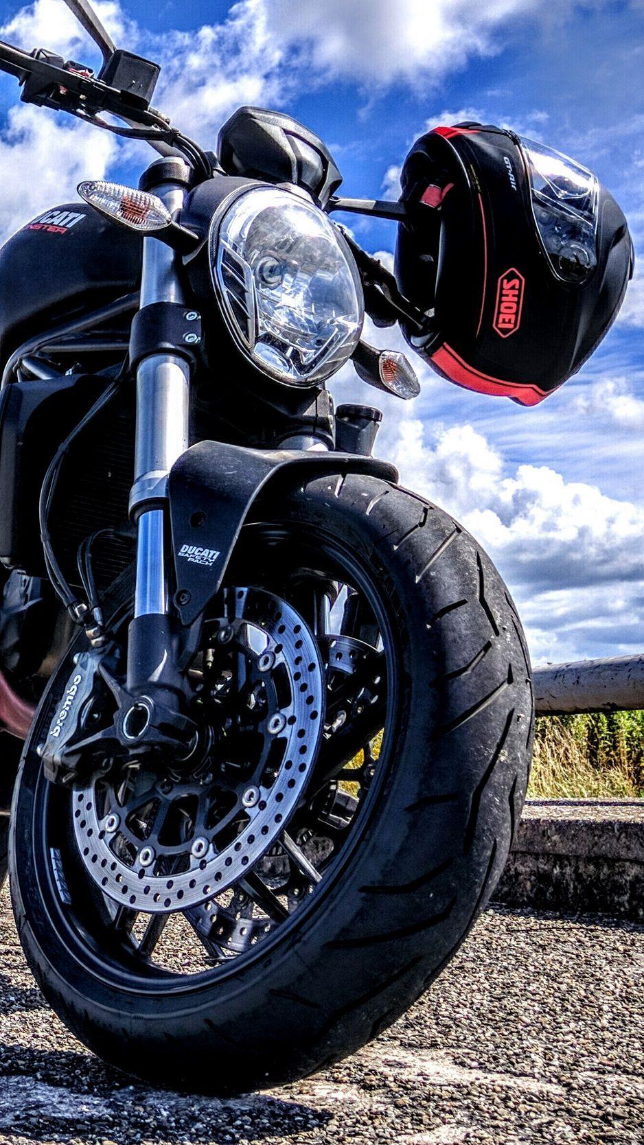 938x1668 Download wallpaper 938x1668 ducati, motorcycle, bike, helmet
