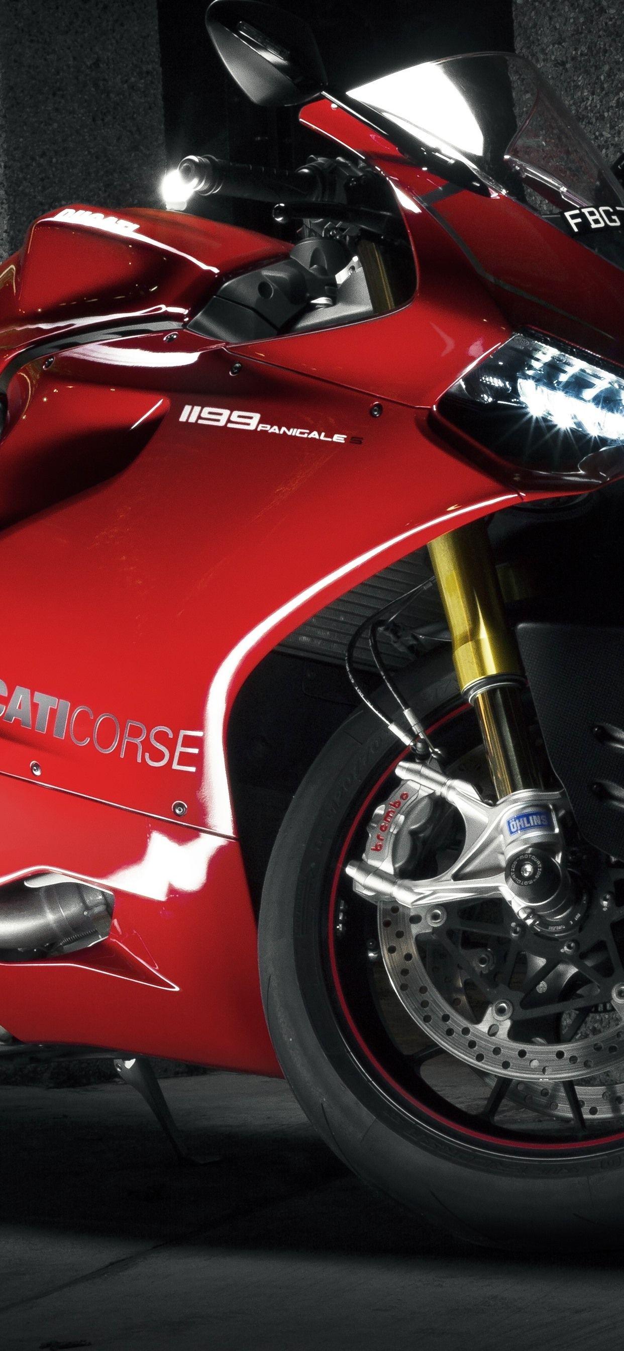 1242x2688 Ducati 1199 Red Motorcycle 1242x2688 IPhone 11 Pro XS Max