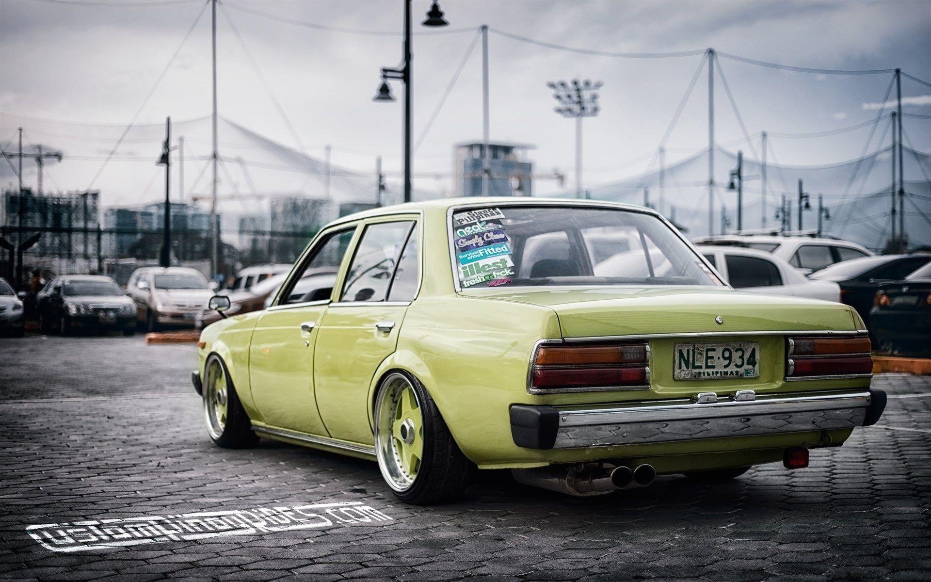 1920x1200 Wallpaper Stanced Old School Toyota Corona The Grinch