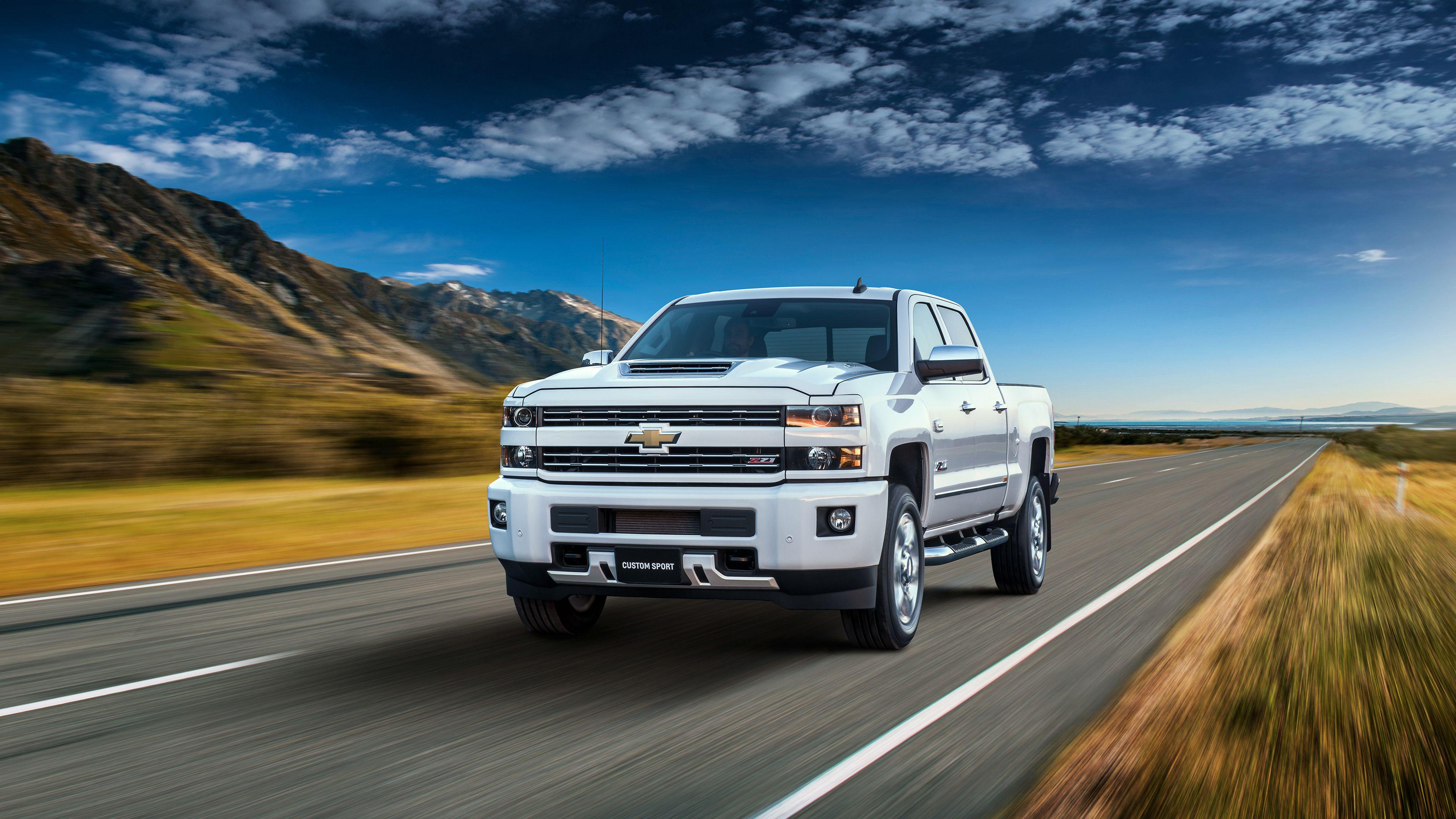 3840x2160 Chevrolet Silverado 2500 HD LTZ Custom Sport Crew Cab 2018 4K
