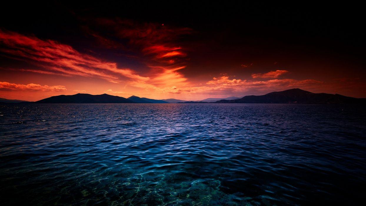 1244x700 Sunset sunrise nature color sky horizon wallpaperx1152
