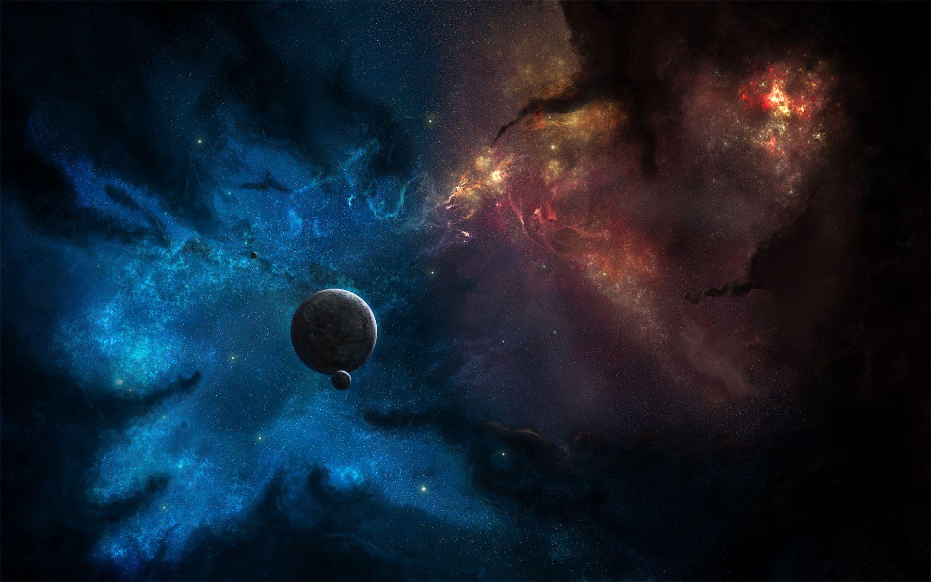 1920x1200 Stars And Planets In Color Sky wallpaper