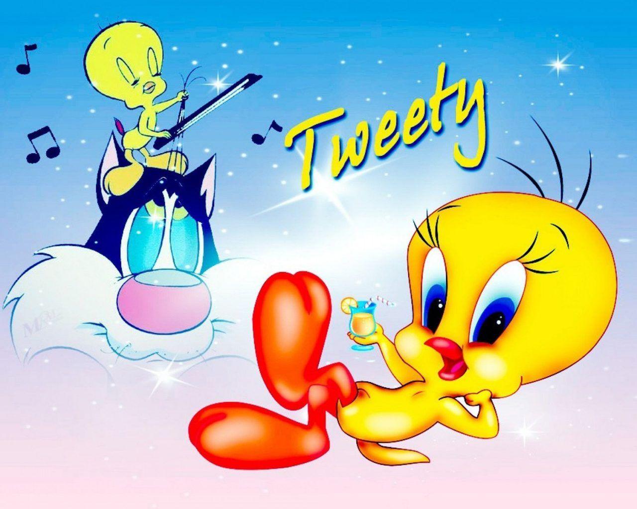 1280x1024 Tweety Bird Cartoons Desktop Wallpaper HD For Your Computer