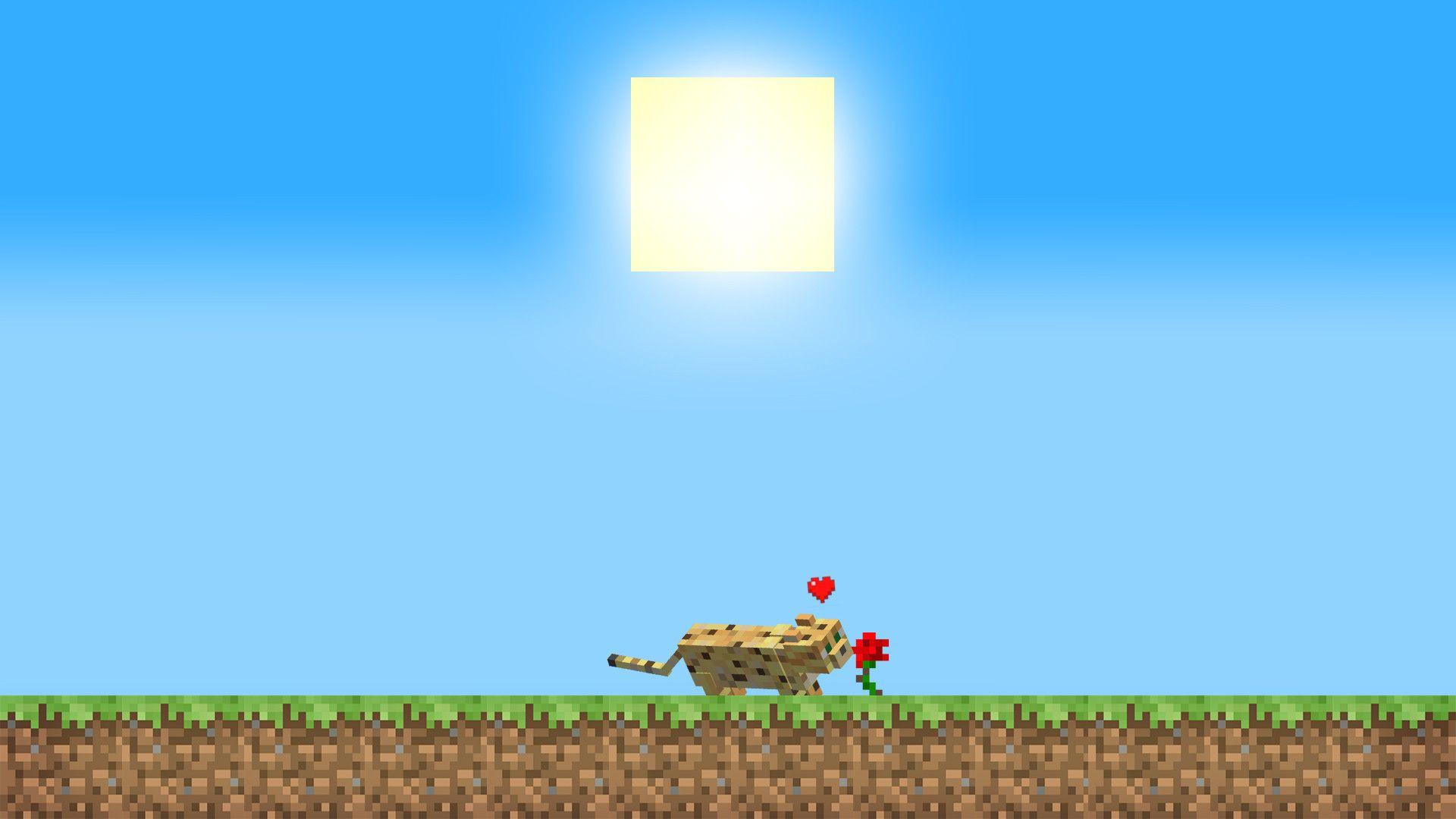 1920x1080 Minecraft Ocelot Wallpaper