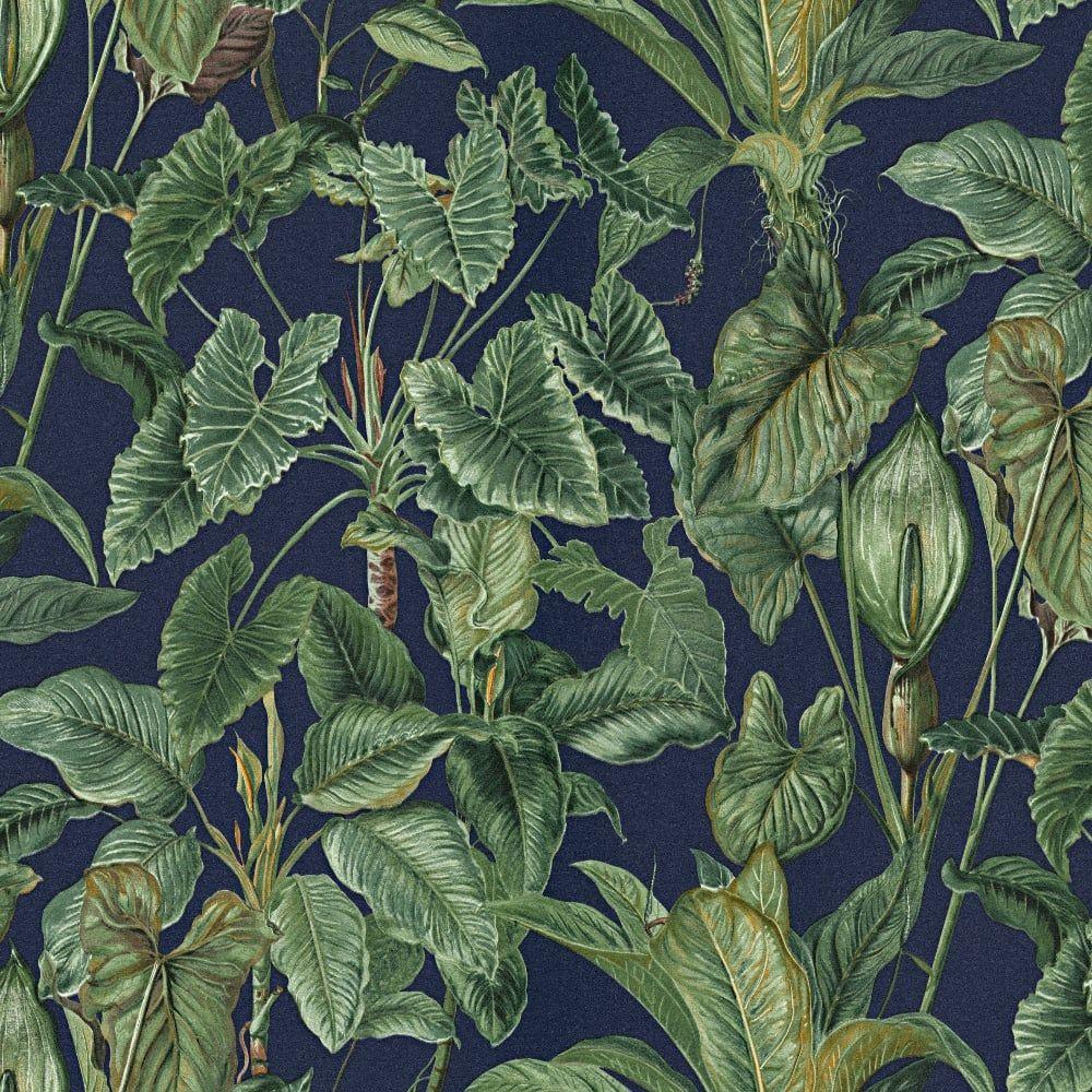 1000x1000 Erismann Paradiso Tropical Leaves Pattern Wallpaper Jungle Leaf