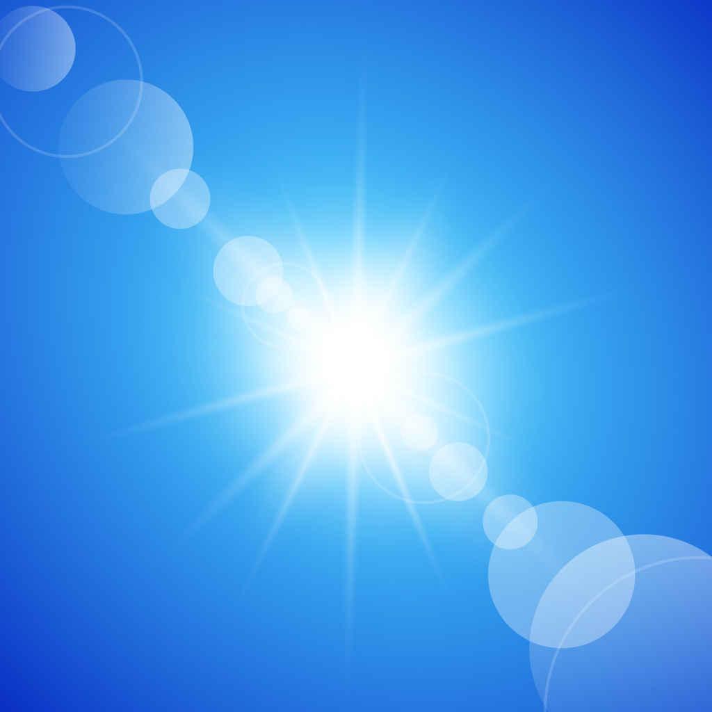 1024x1024 Sunny Blue Background. Sunny Sky