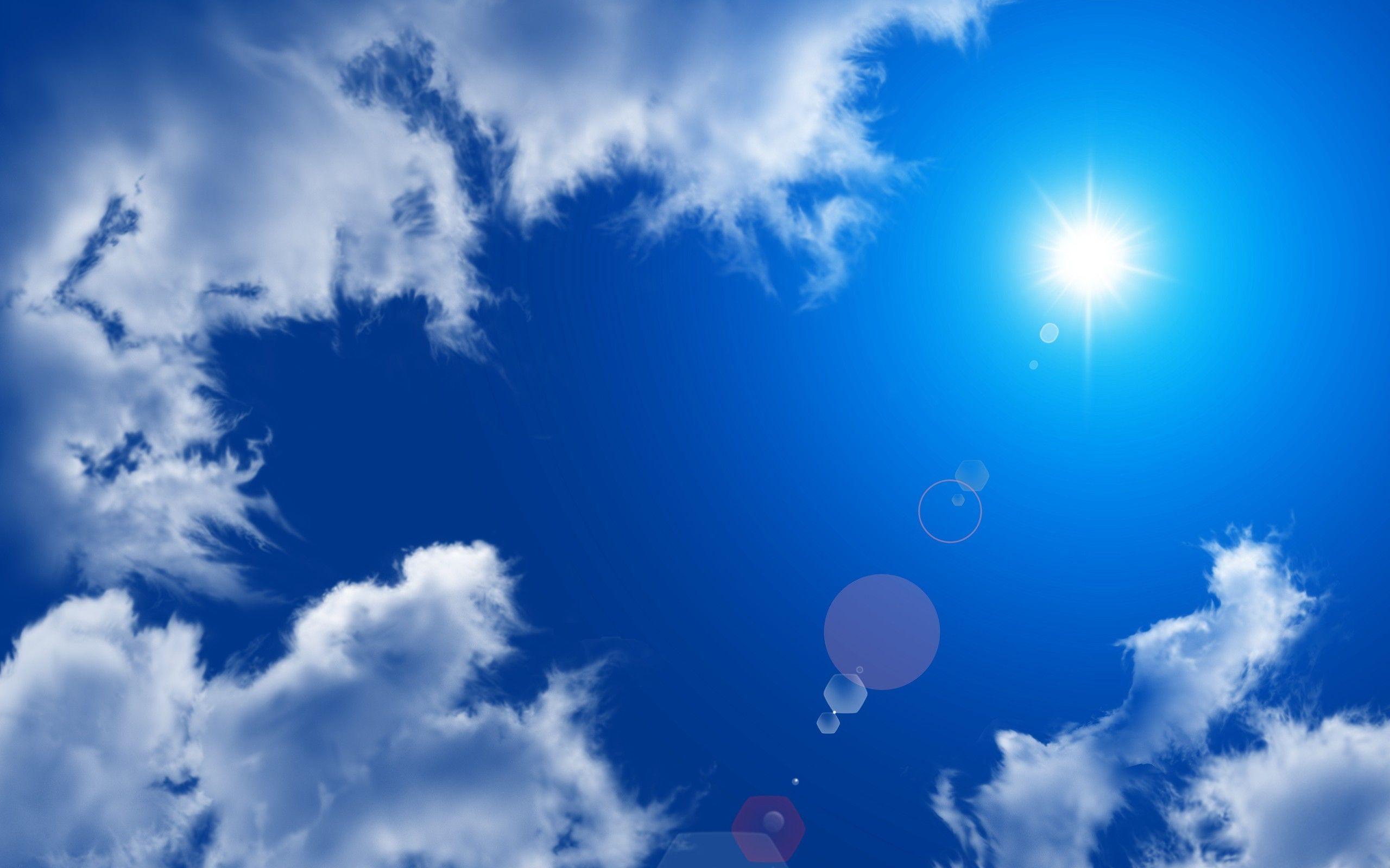 2560x1600 Sunshine blue sky