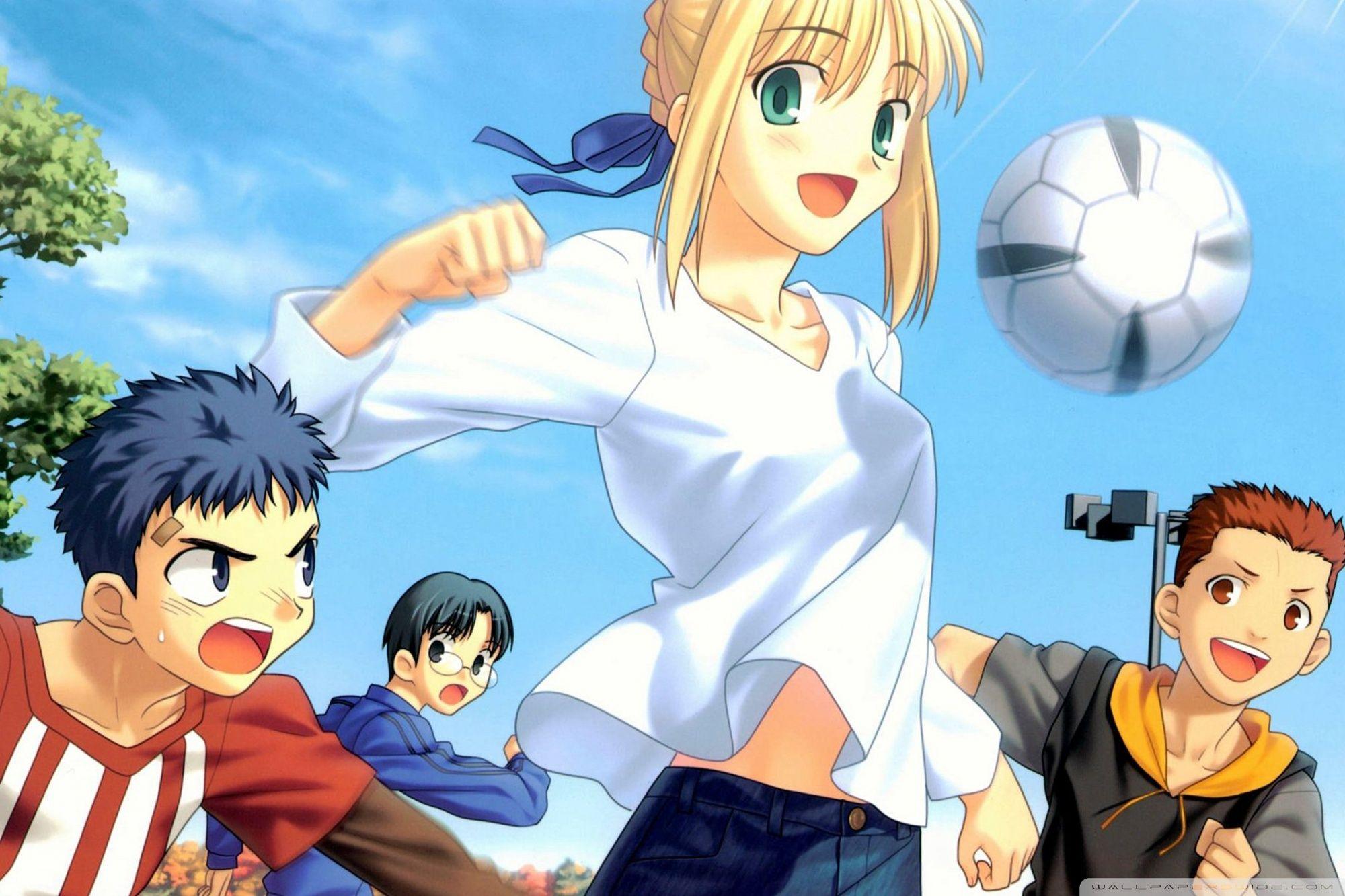 2000x1333 Anime Soccer Girl Ultra HD Desktop Background Wallpaper for 4K UHD