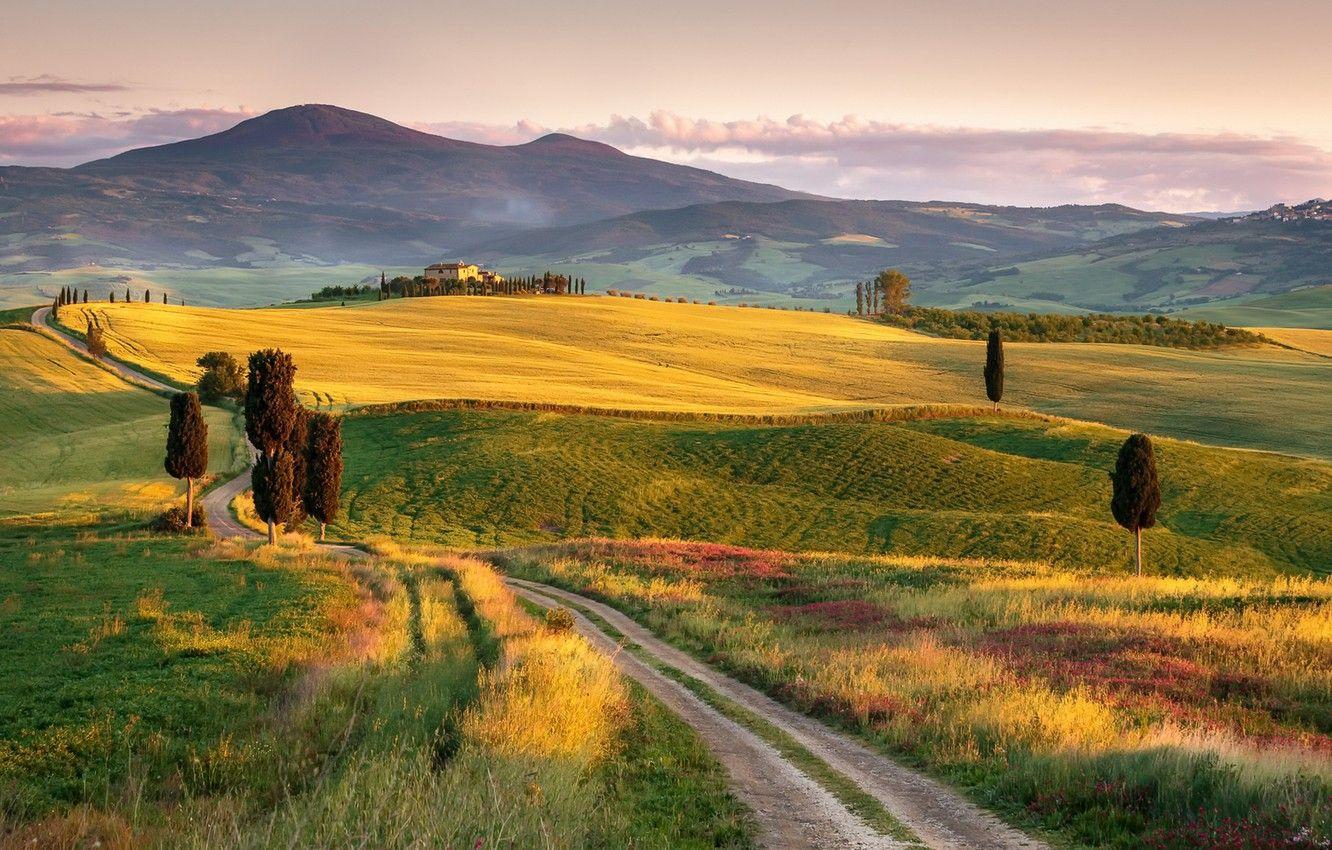 1332x850 Wallpaper Italy, Pienza, Tuscany image for desktop, section