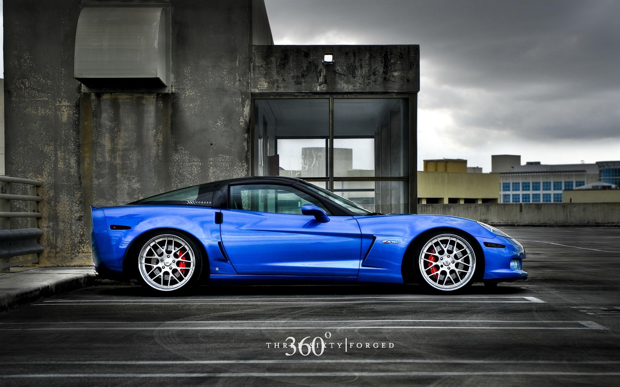 2560x1600 Blue Chevrolet Corvette Z06 Side Widescreen Wallpaper. Chevrolet
