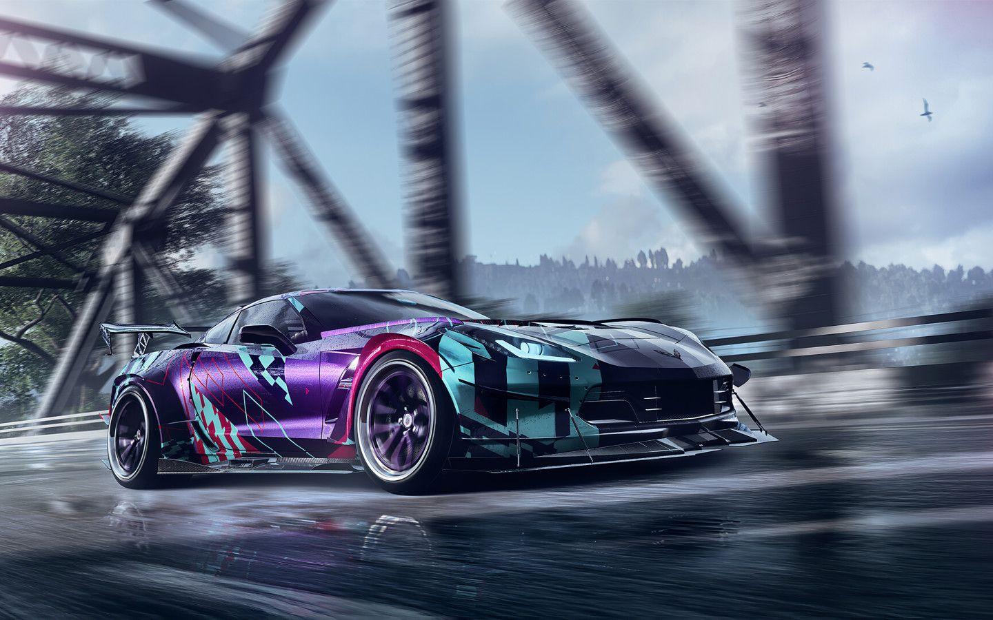 1440x900 Chevrolet Corvette C7 Need For Speed Heat 4k 1440x900