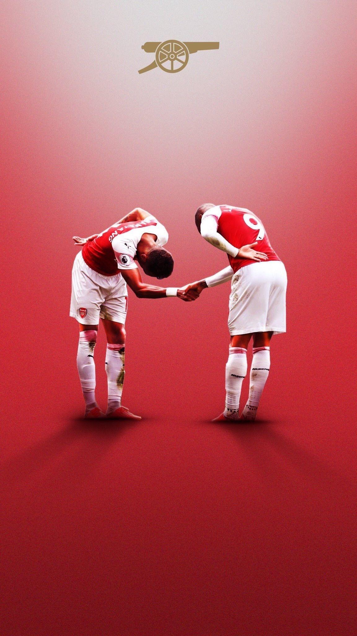 1152x2048 Lacazette And Aubameyang Wallpaper