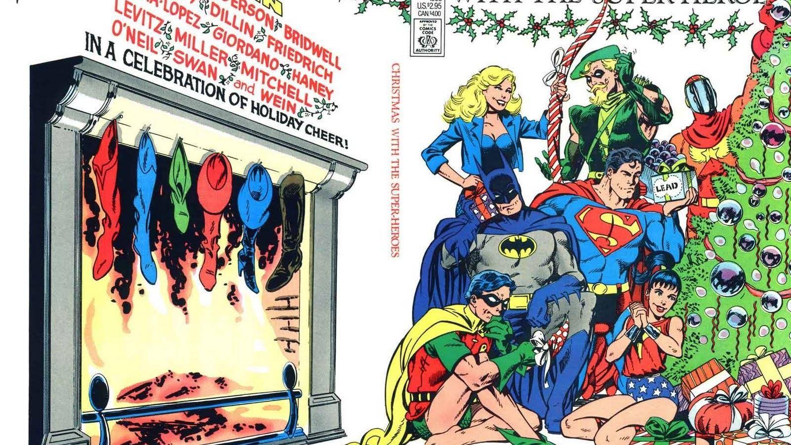 1600x900 Free download Christmas themed comic book with superheroes It is
