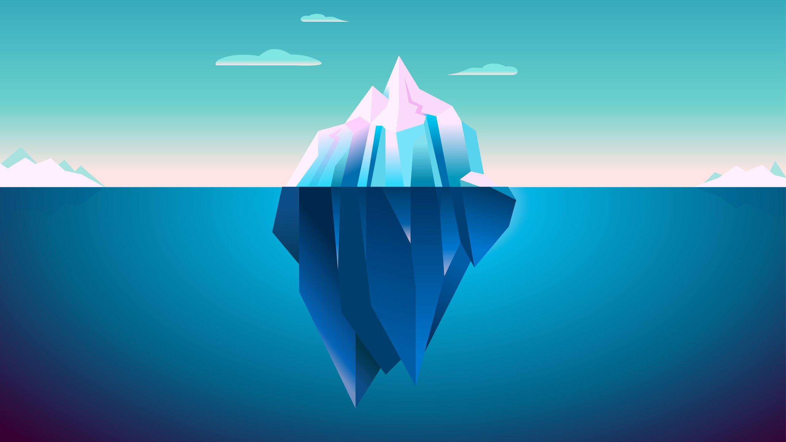 2560x1440 Iceberg Minimalism, HD Artist, 4k Wallpaper, Image, Background, Photo and Picture