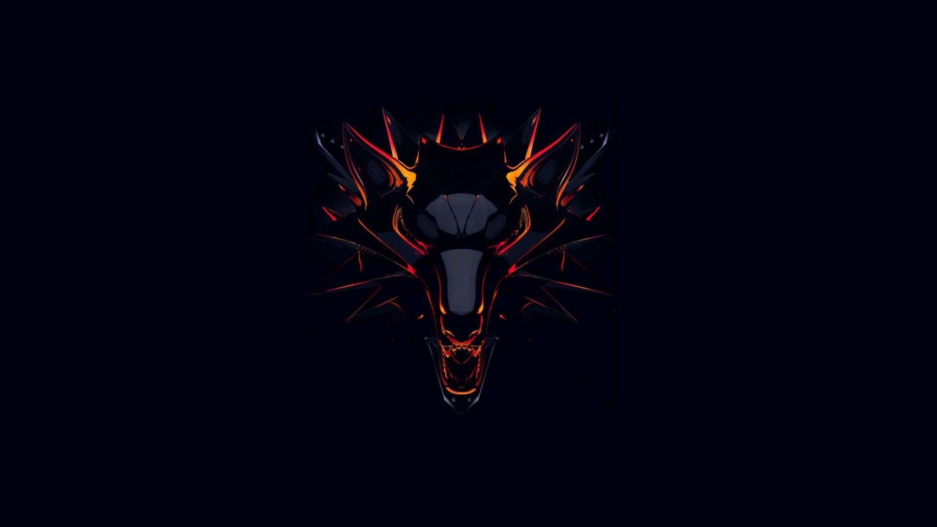 1920x1080 Wallpaper Witcher, Dark background, Black, Minimal, HD, Games,. Wallpaper for iPhone, Android, Mobile and Desktop