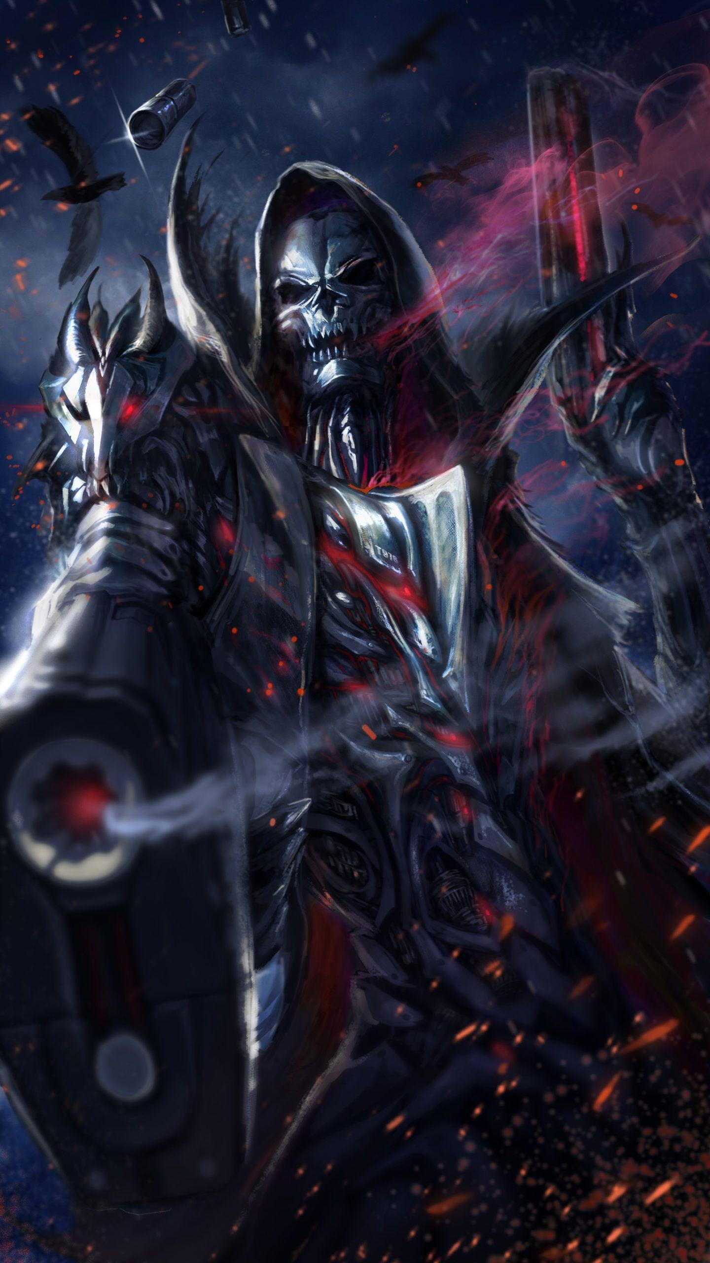 1440x2560 Cool Grim Reaper Wallpaper