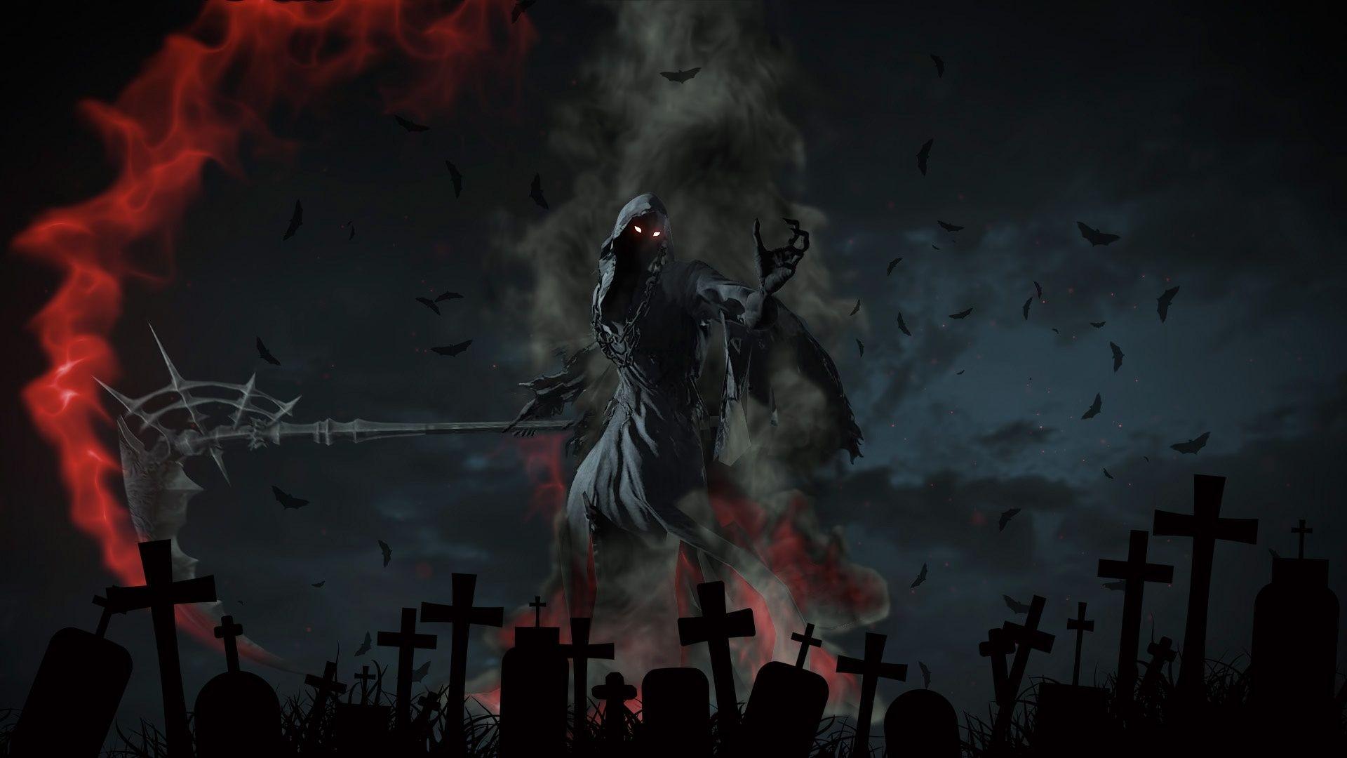 1920x1080 Grim Reaper Artwork Wallpaper, HD Fantasy 4K Wallpaper, Image