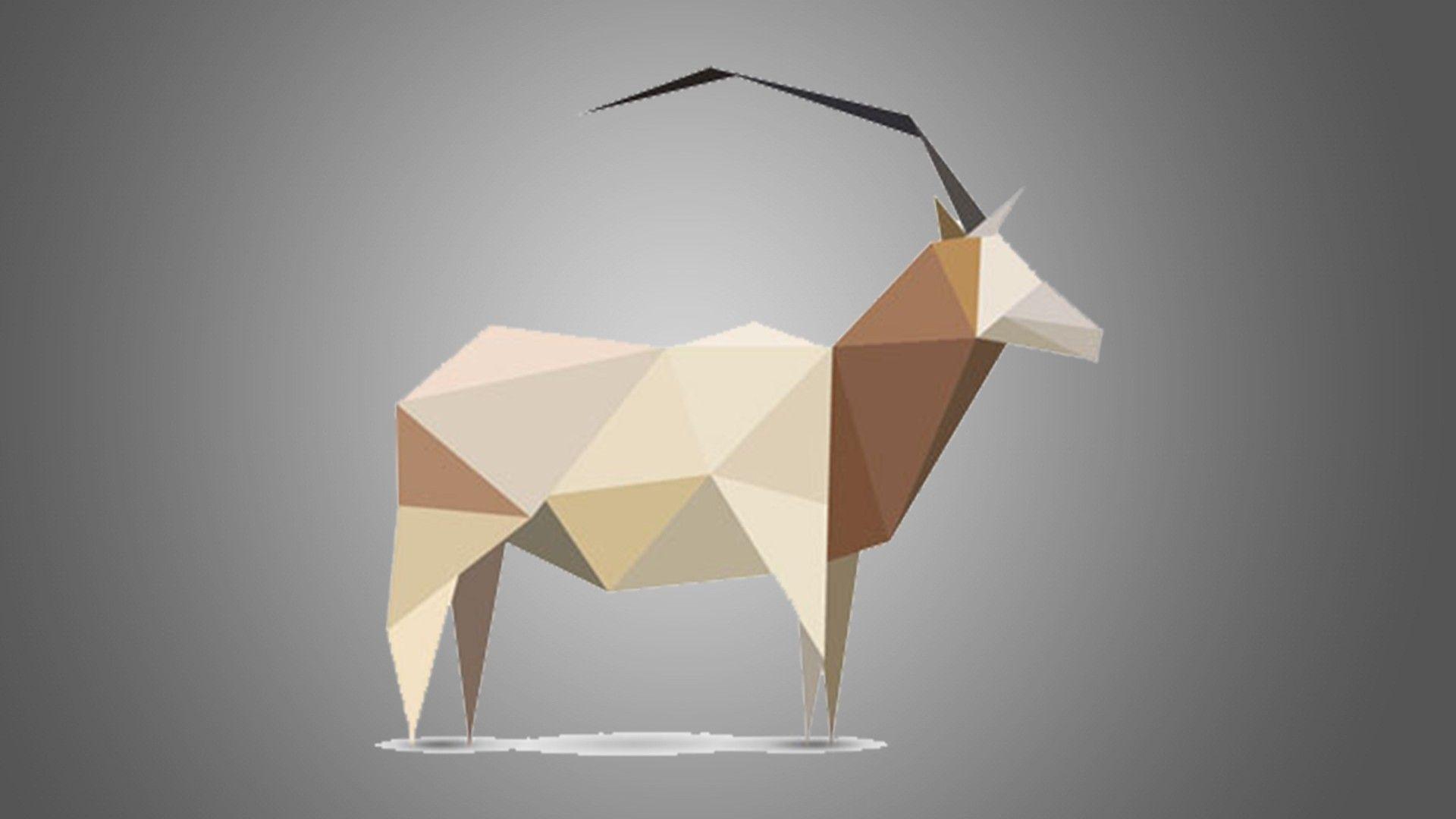 1920x1080 Animal Origami Wallpaper