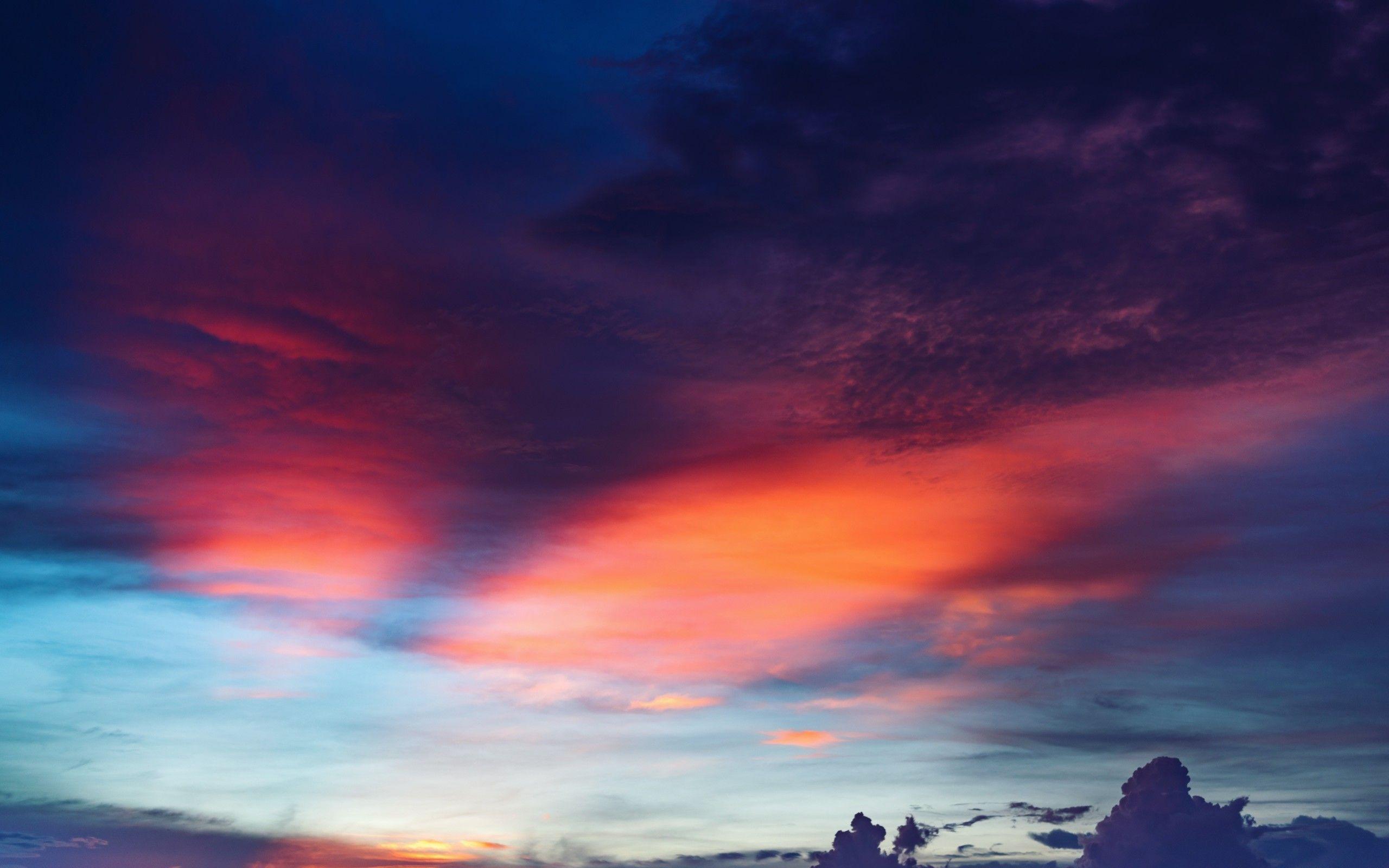 2560x1600 Red Cloudy Sky Sunset 4k 2560x1600 Resolution HD 4k