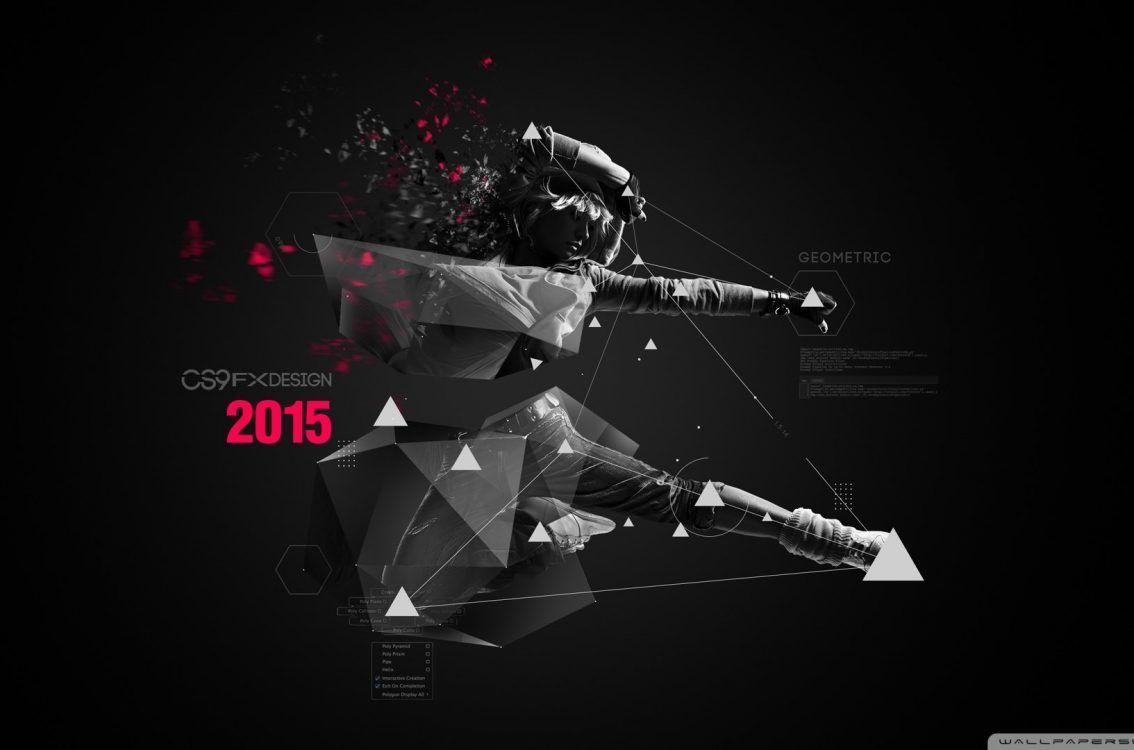 1134x750 3D Abstract Polygon Vfx Men Wallpaper