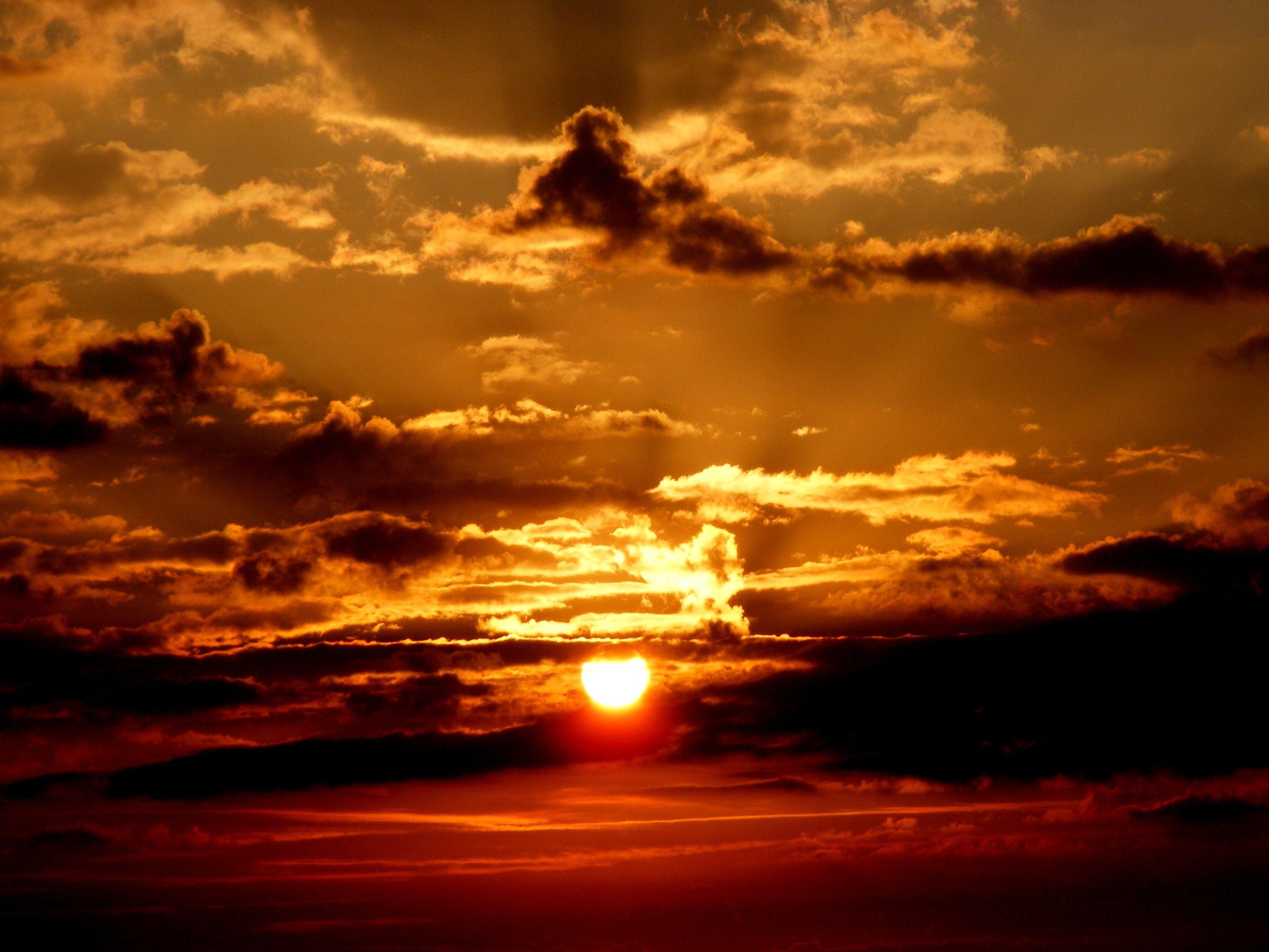 3072x2304 Nature, Sunset, Clouds, Red, Sky, sunset, dramatic sky free image