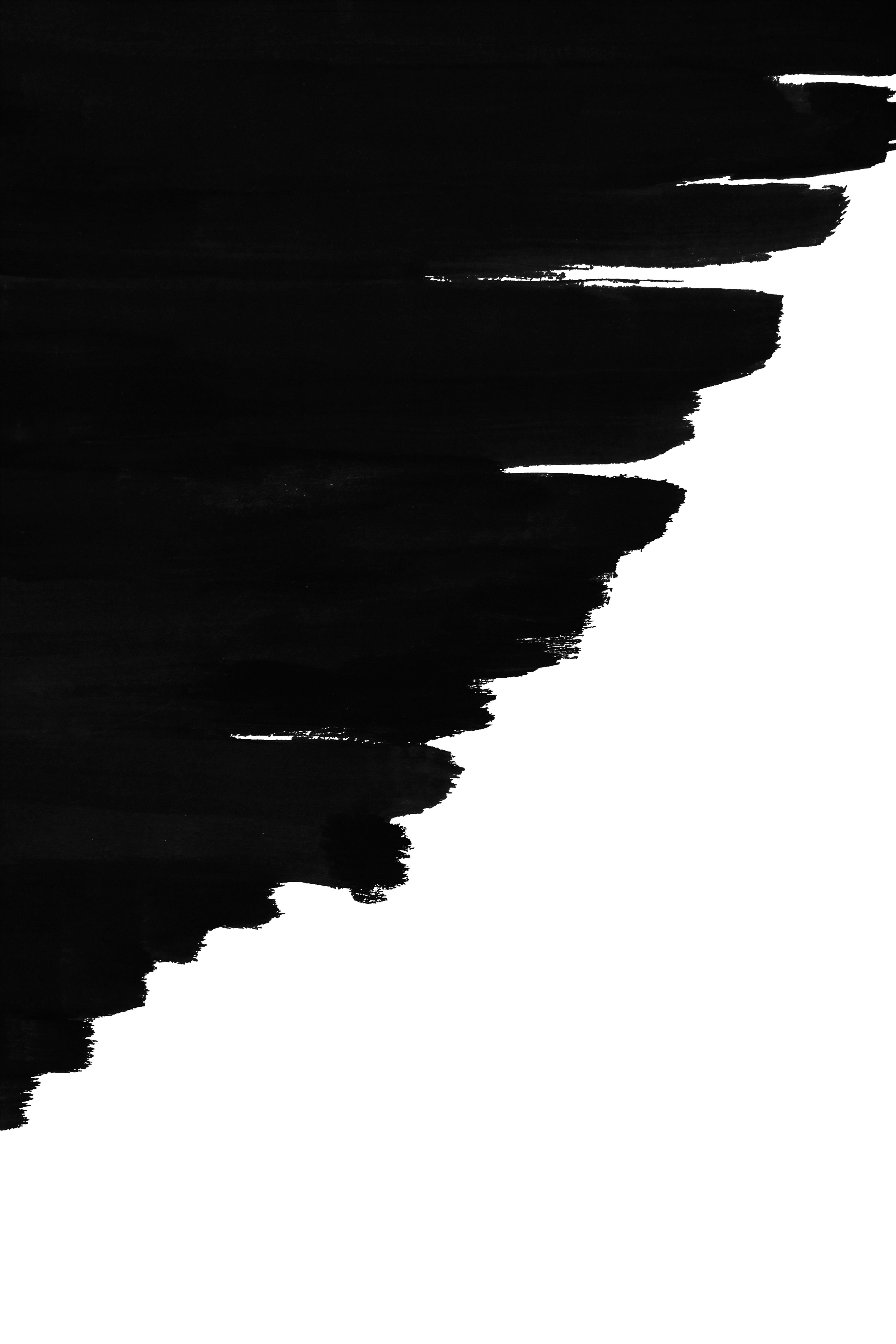 4800x7200 Black Minimalist Poster Print Artprint Handmade Acrylic Paint