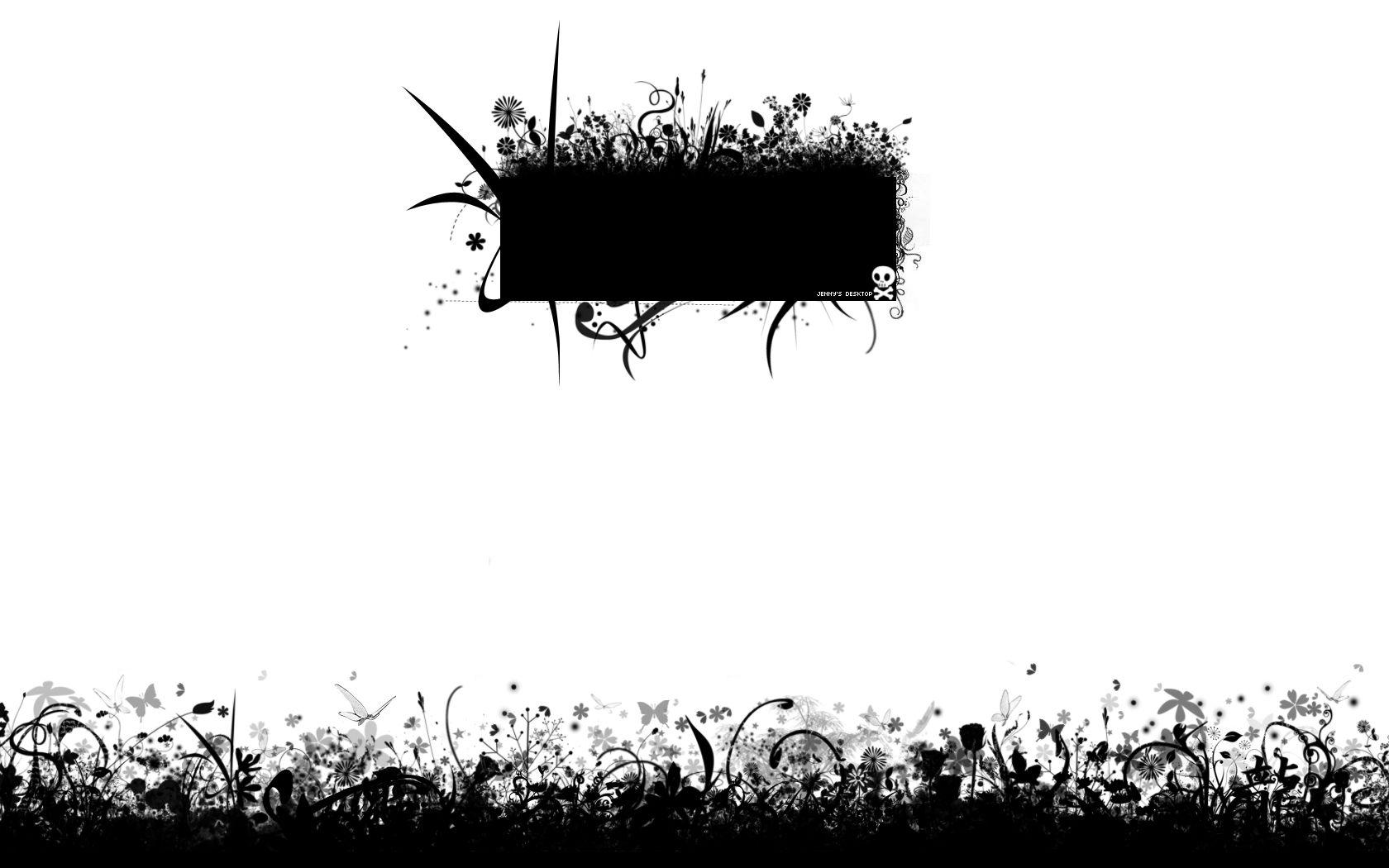 1680x1050 Black or White Wallpaper. Black